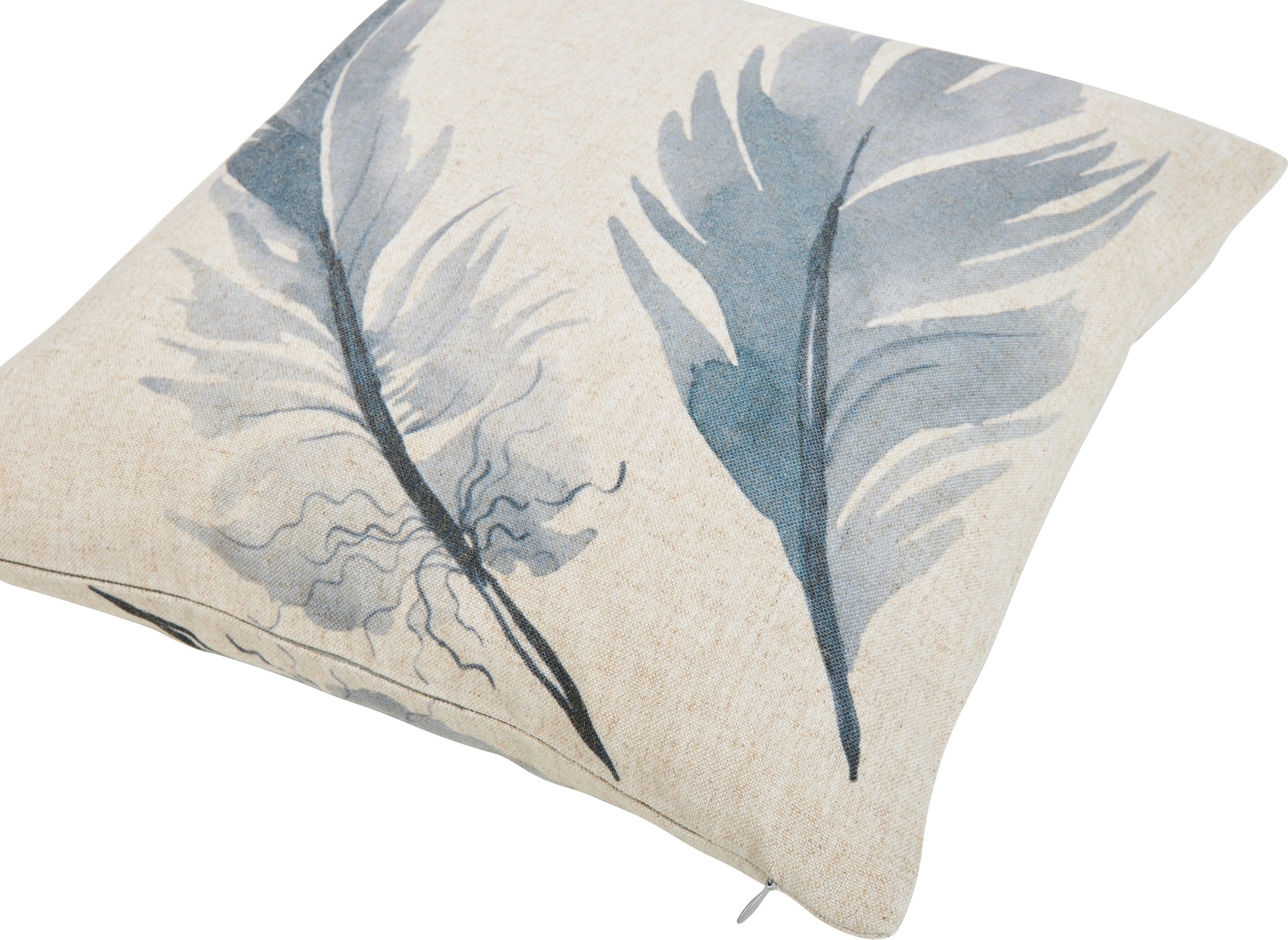 done.® Kissenhülle »Feathers«, (1 St.), Beidseitig bedruckte Kissenhülle aus Canvas-Stoff mit Leinenanteil