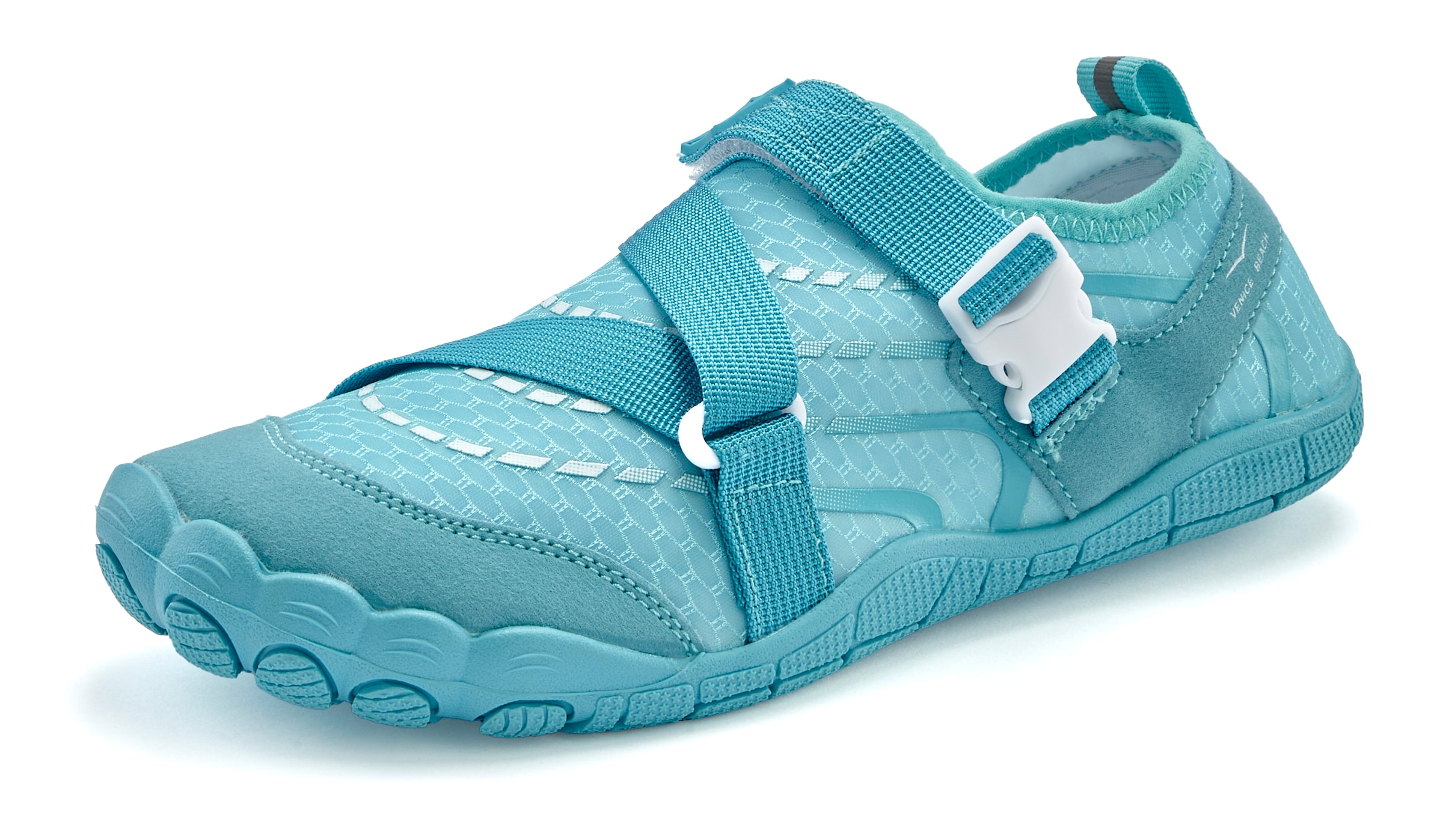 Venice Beach Badeschuh, Aquaschuh, Slipper, Wasserschuh mit Klettverschluss VEGAN