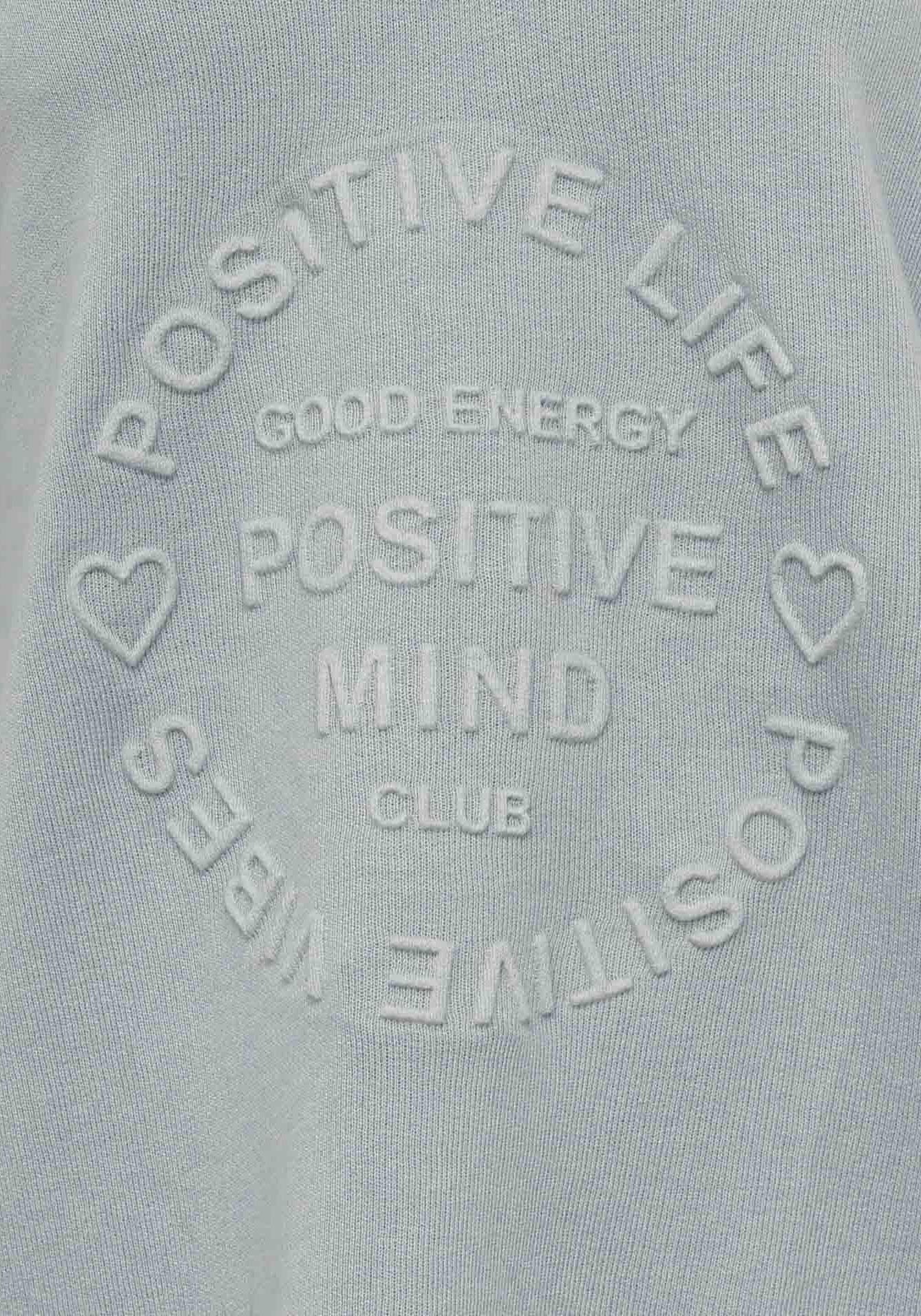 Zwillingsherz Sweatshirt »Positive Mind«, mit Kontrastnaht in Neonfarbe