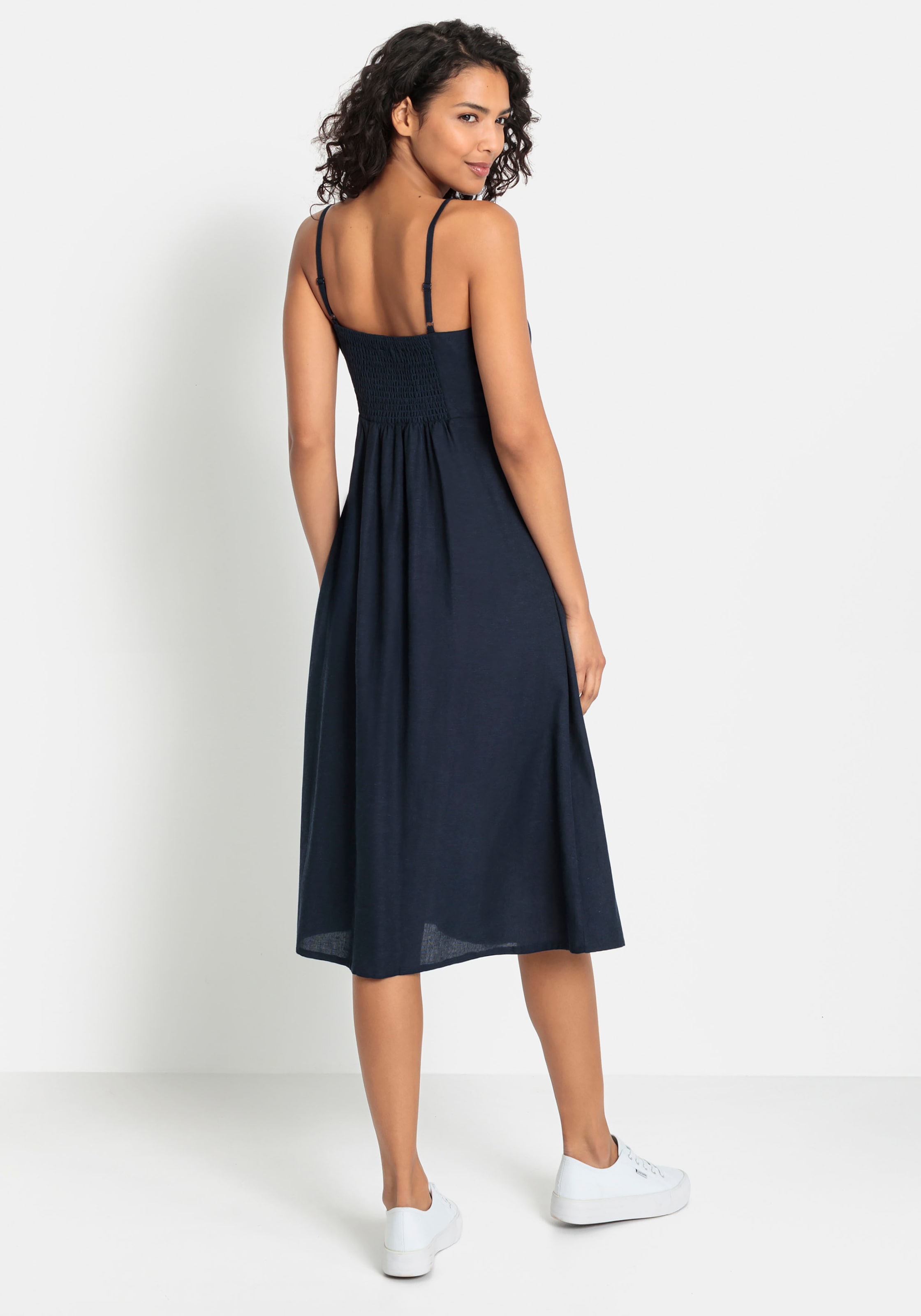 LASCANA Sommerkleid, bei online Schweiz Jelmoli-Versand aus Leinenmix shoppen