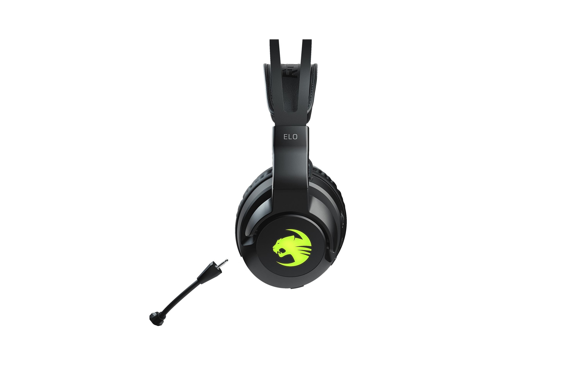 ROCCAT Gaming-Headset »ELO 44933 AIR Schwarz«, Mikrofon abnehmbar-Freisprechfunktion