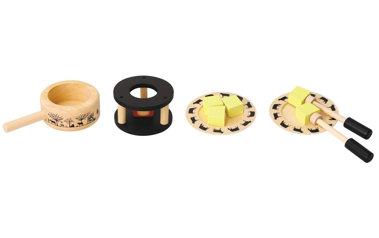 Spielba Lernspielzeug »Fondue Set mit Teller und Gabel«