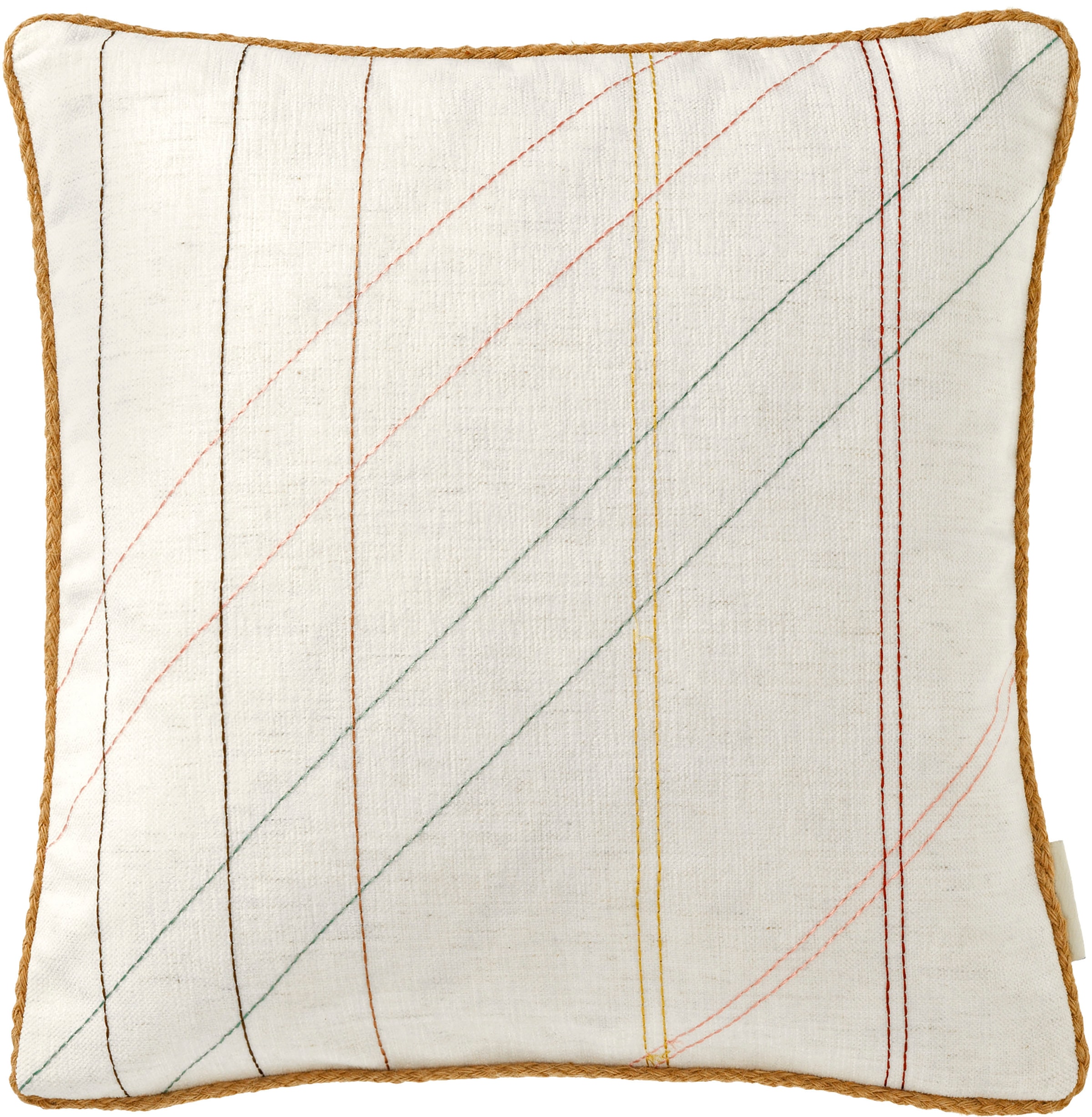TOM TAILOR HOME Kissenbezüge »Stitched«, (1 St.), mit aufgestickten Effektstreifen