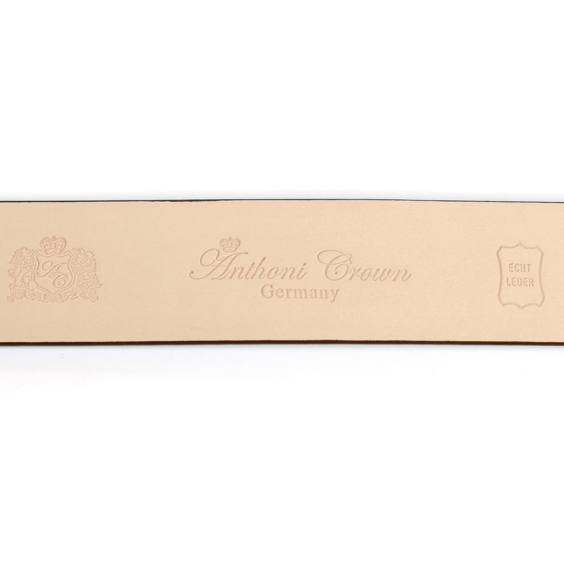 Anthoni Crown Ledergürtel, mit Karbon-Schliesse | und shoppen Kontrast-Stitching online Jelmoli-Versand
