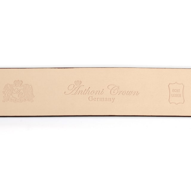 Anthoni Crown Ledergürtel, mit Karbon-Schliesse und Kontrast-Stitching  online shoppen | Jelmoli-Versand