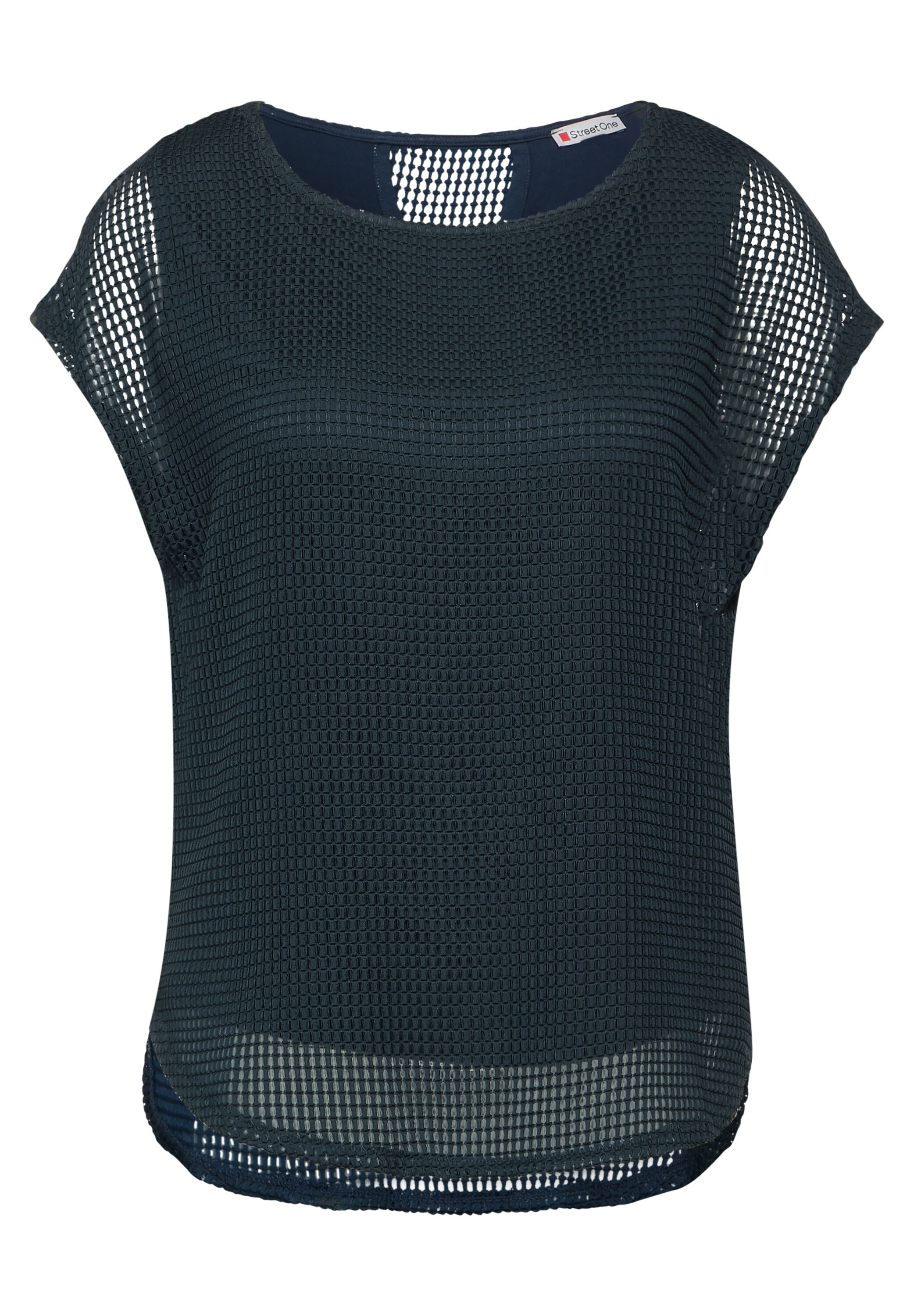 STREET ONE 2-in-1-Shirt, mit Mesh Struktur Oberstoff