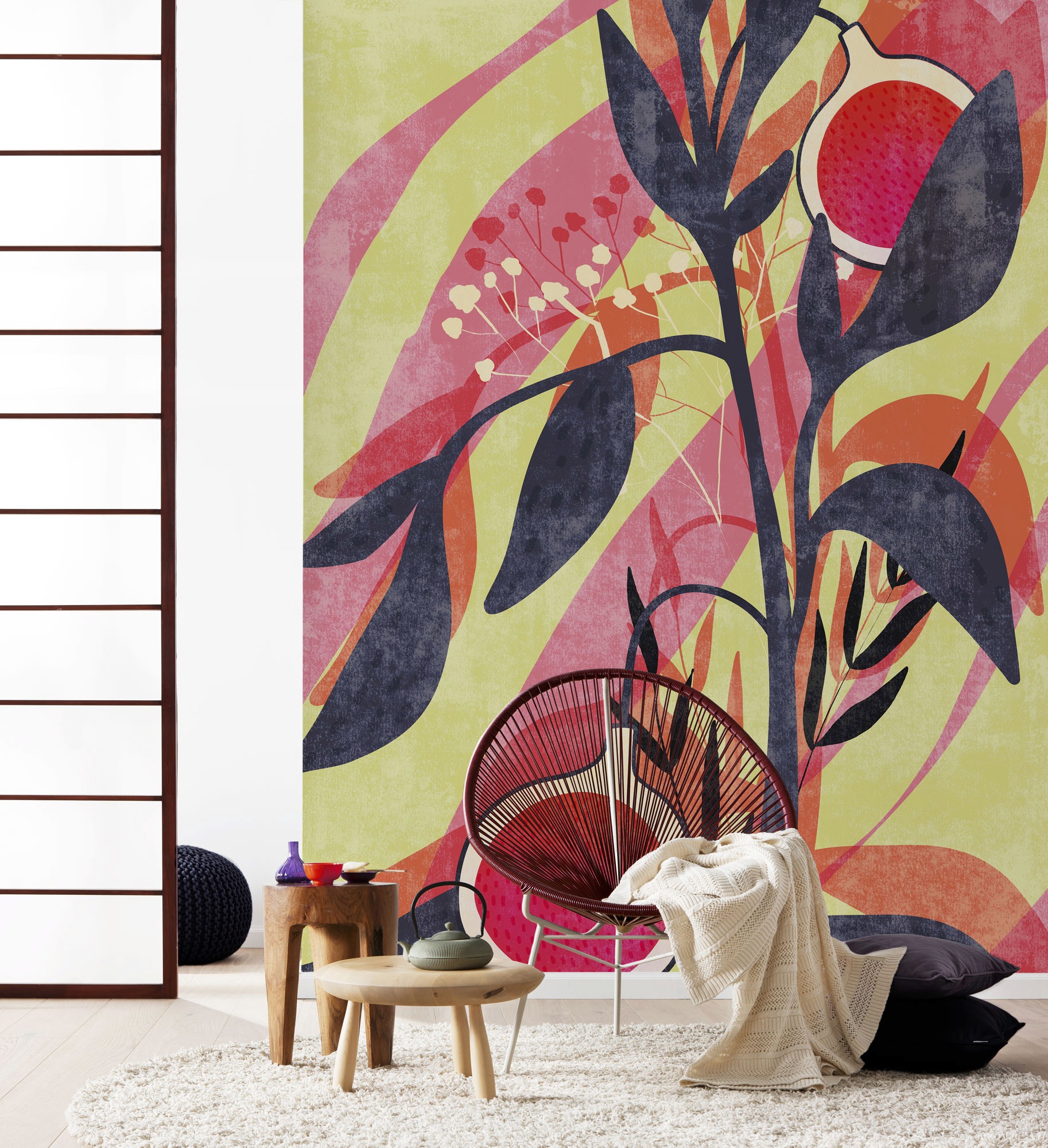 Komar Vliestapete »Digitaldruck Vlies - Bonbons aux Fruits - Grösse 200 x 250 cm«, bedruckt, Wohnzimmer, Schlafzimmer