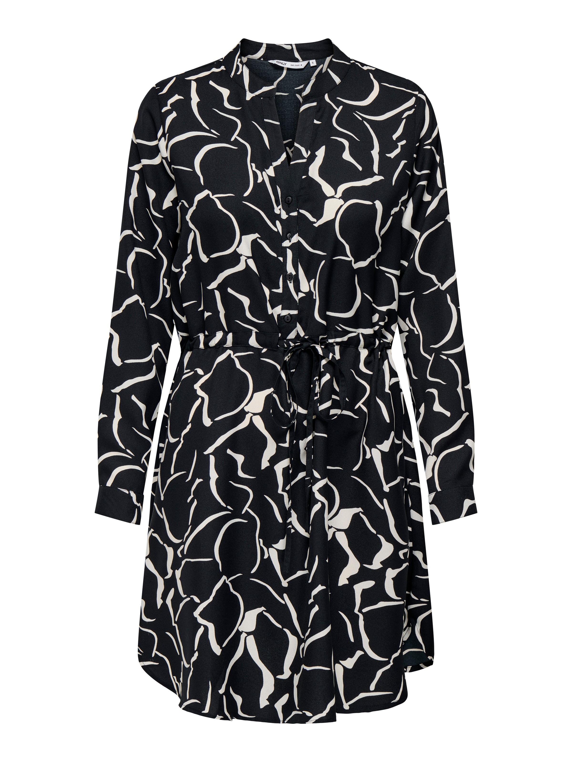 ONLY Druckkleid »ONLCORY L/S V-NECK TUNIC«, Sommerkleid