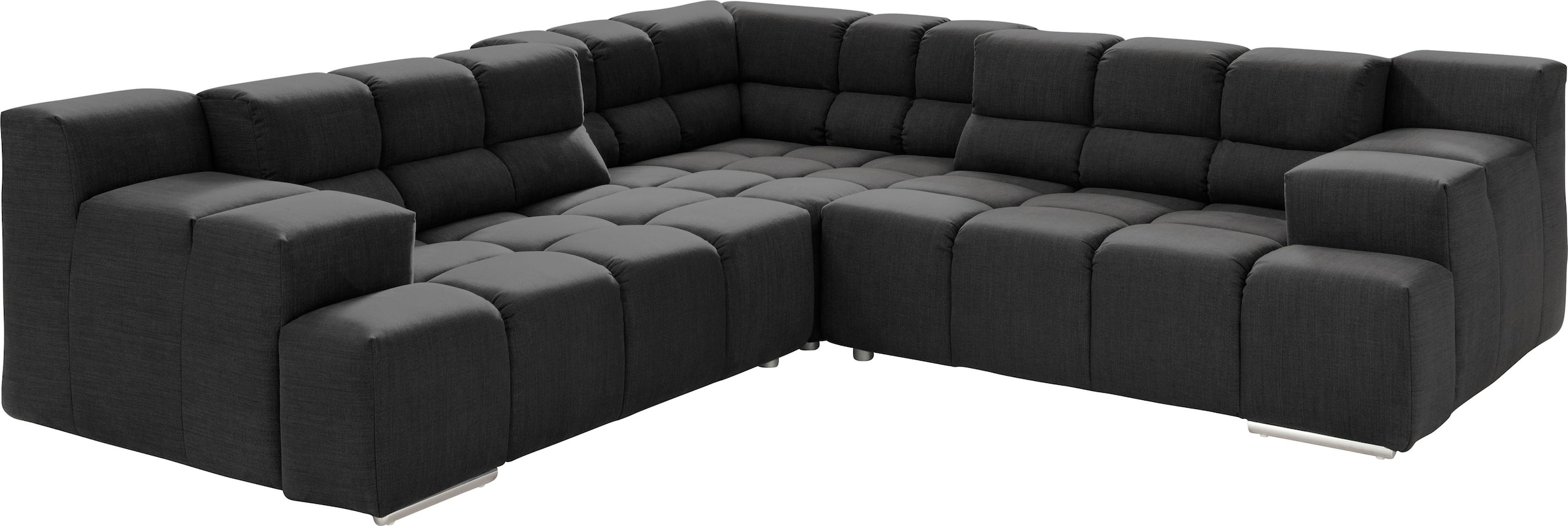 designwerk Ecksofa »Temple L-Form, tolles Designsofa«, mit Sitztiefenverstellung