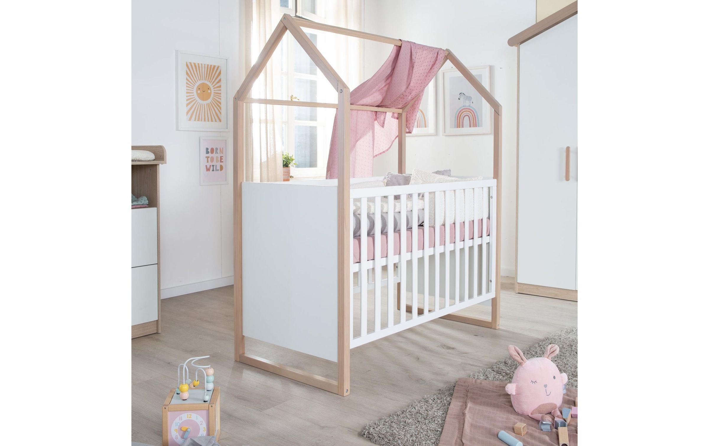 roba® Babybett »Cabane 60 x 120 cm«, (1 tlg.)
