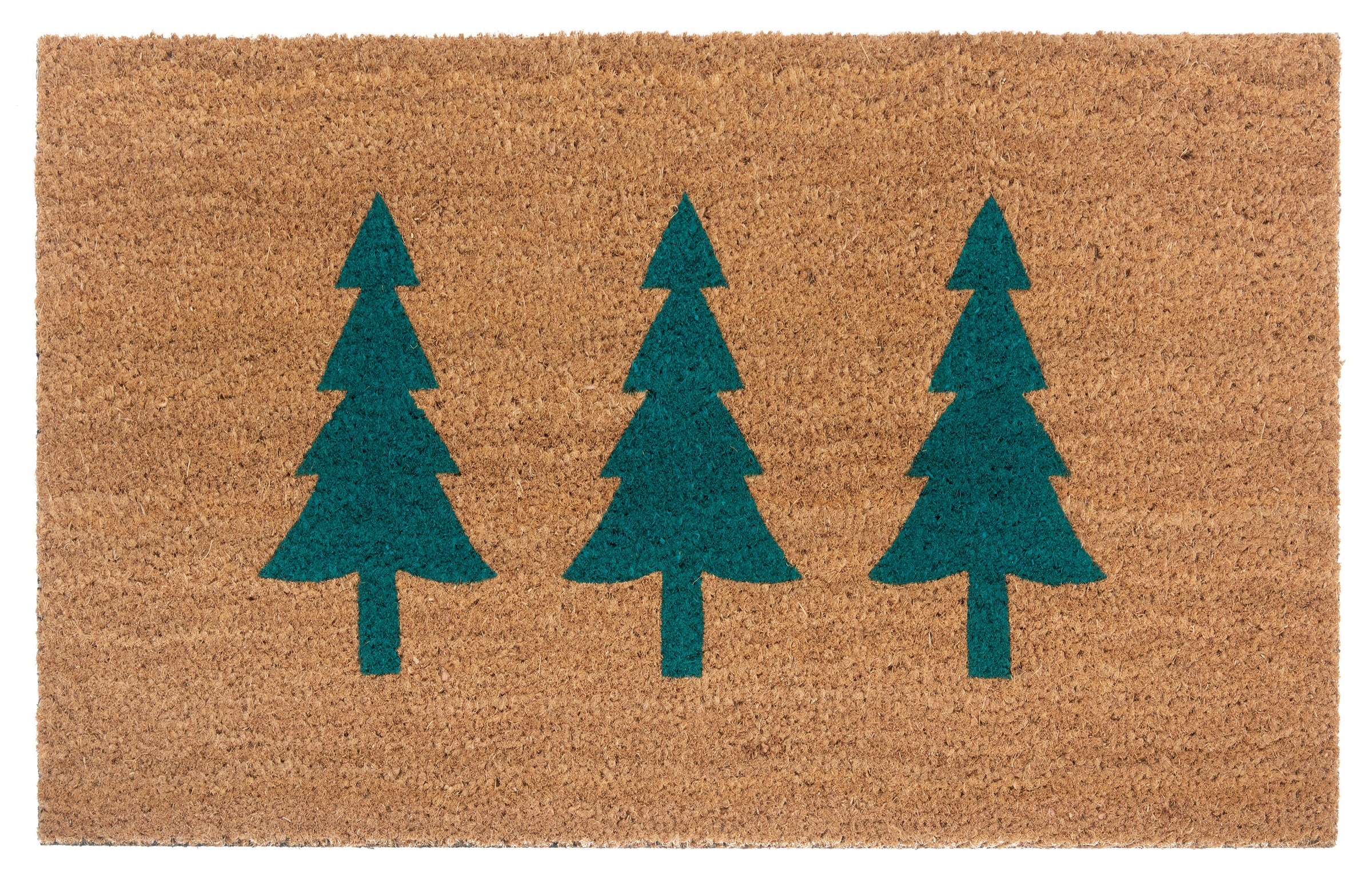 HANSE Home Fussmatte »Mix Mats Kokos Pine Trees«, rechteckig, 15 mm Höhe, Weihnachten, Schmutzfangmatte, Outdoor, Rutschfest, Innen, Kokosmatte