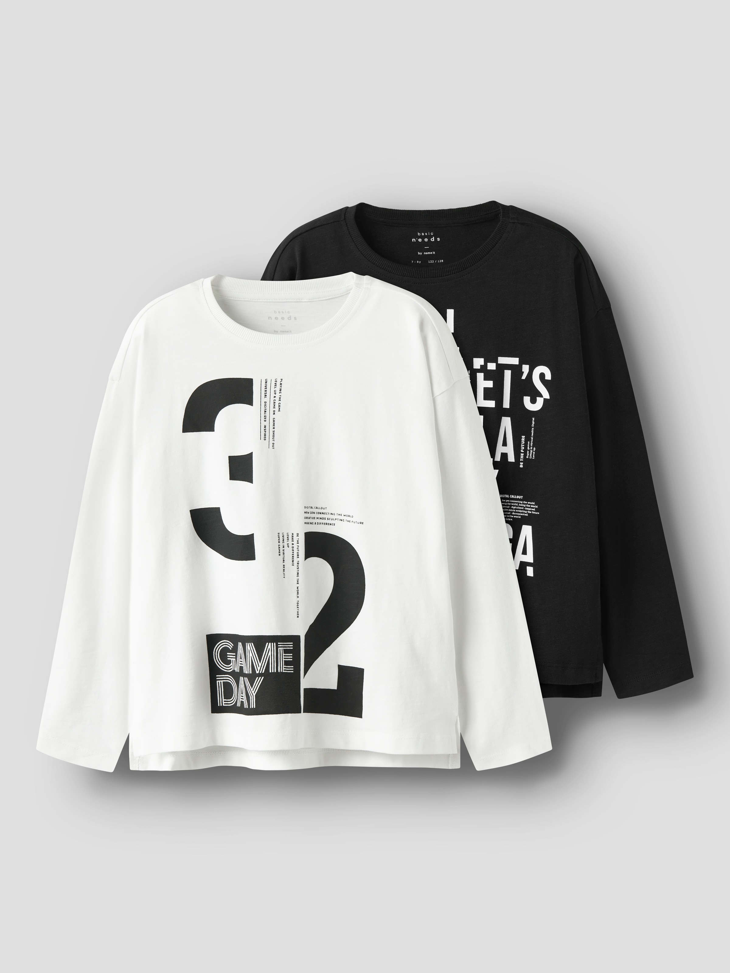 Name It Langarmshirt »NKMVOB 2P LS RLX TOP«, (Packung, 2 tlg.)