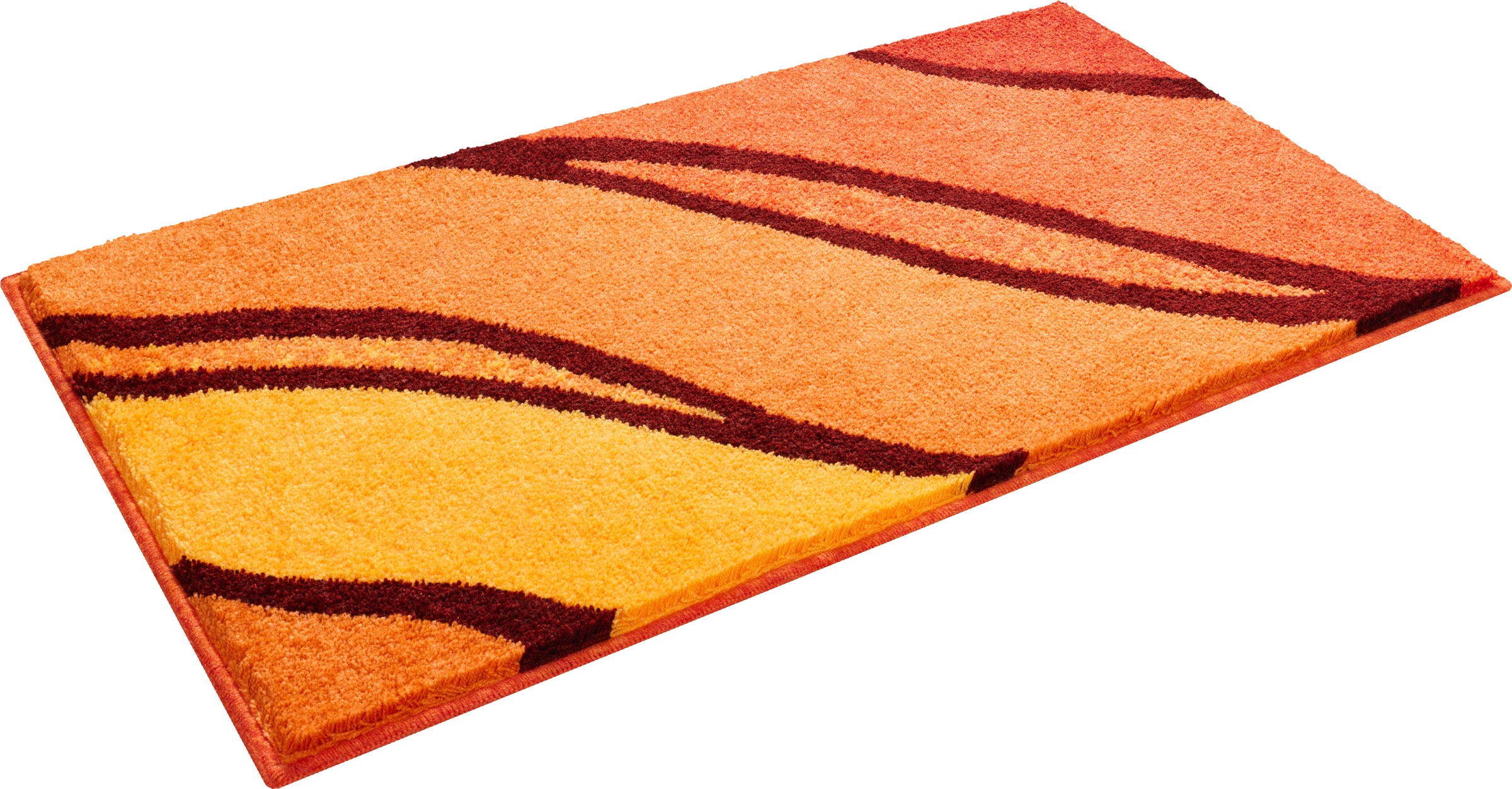 Grund Badematte "Belize, Badvorleger, Badezimmer Teppich, sehr weich" Höhe 20 mm rutschhemmend beschichtet fußbodenheizungsgeeignet  schnell trocknend weiche Haptik, auch als 3 teiliges Set erhältlich, Made in Europe