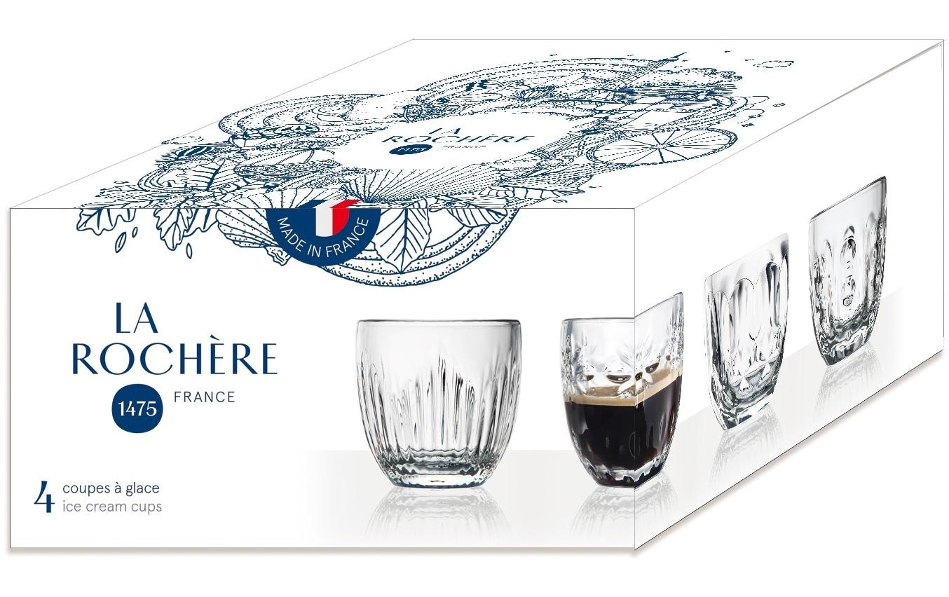 Espressotasse »La Rochère Becher Troquet 100 ml, 4 Stück, Transparent«, (4 tlg.)