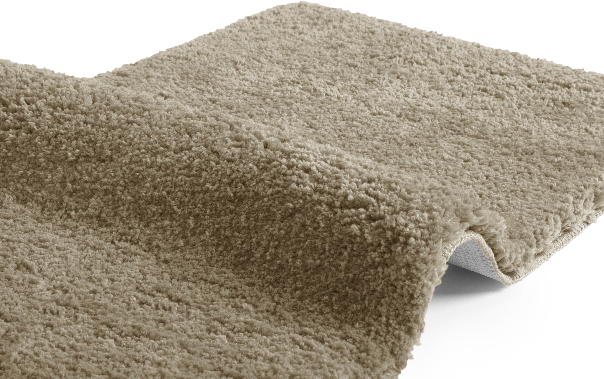 my home Badematte »Sanremo, Badvorleger, Badezimmer Teppich, sehr weich«, rutschhemmend beschichtet, fussbodenheizungsgeeignet-schnell trocknend, Badteppich, unifarben, rechteckig, rund & als 3-tlg. Set erhältlich