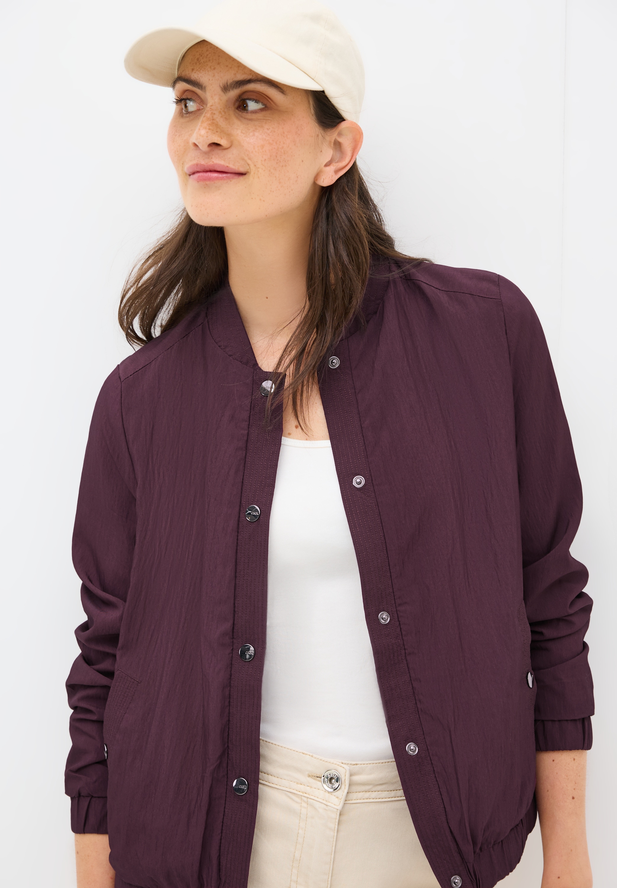 Cecil Blouson ohne Kapuze mit Stehkragen und Knopfleiste