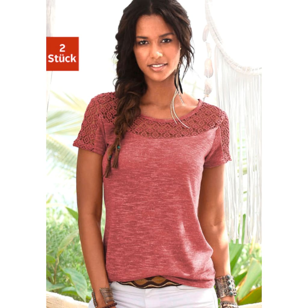 Vivance T-Shirt, (2er-Pack)