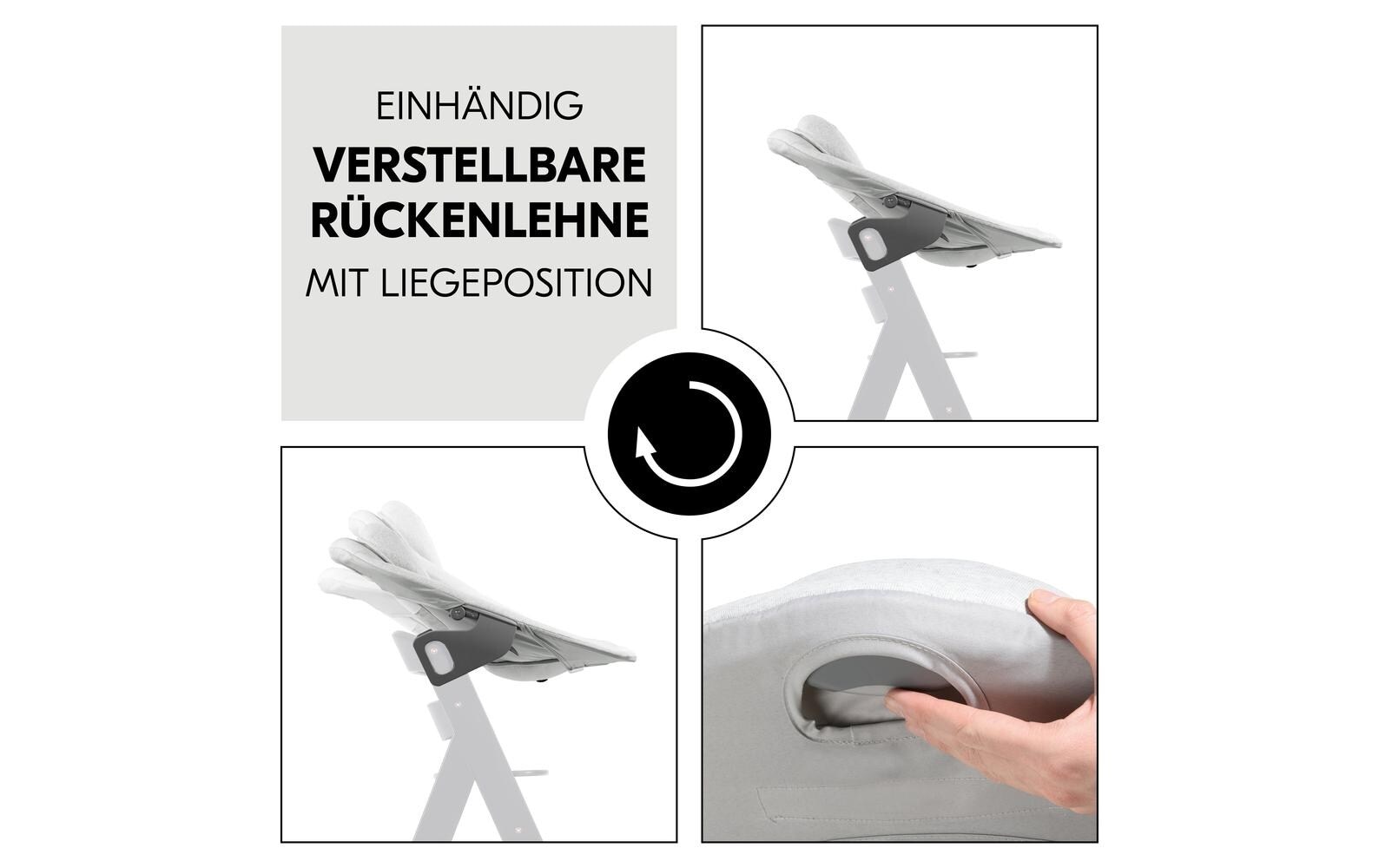 Hauck Hochstuhl »Alpha Bouncer Premium Light Grey«