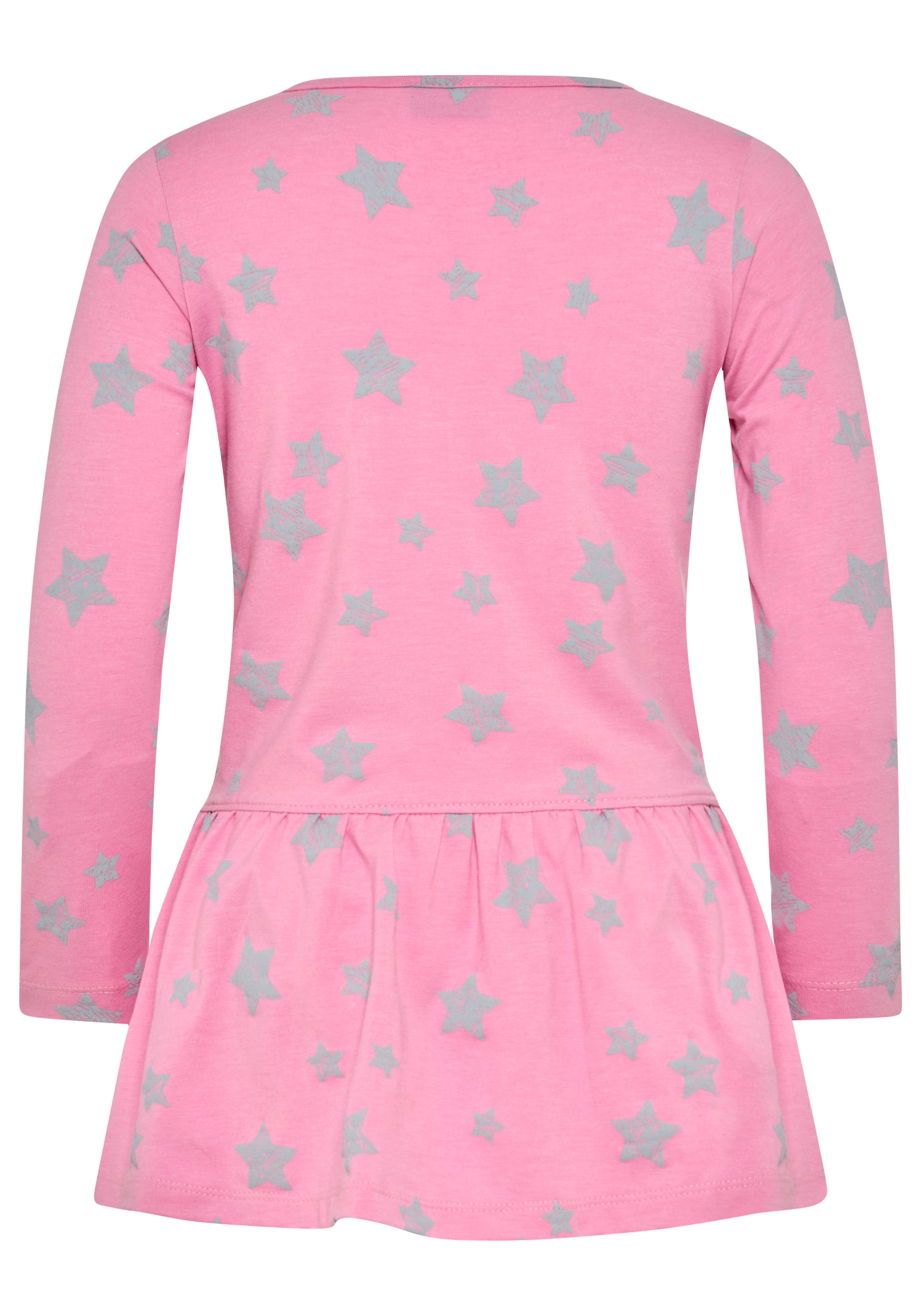 KIDSWORLD Jerseykleid »Kleid mit Pailletten«, Shirtkleid mit süsser Paillettenapplikation