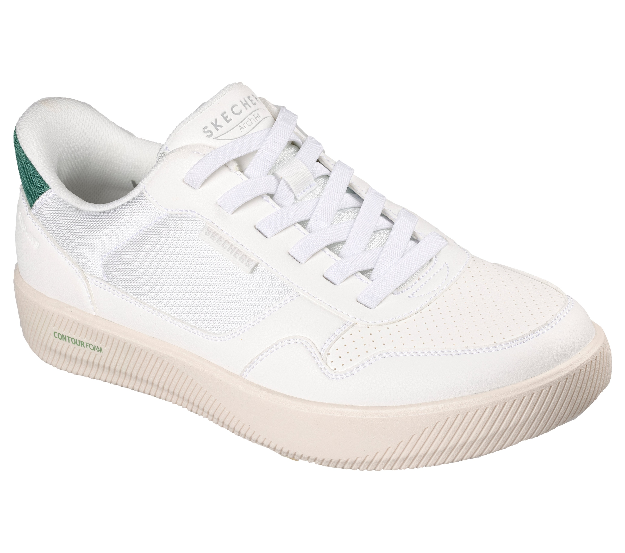 Skechers Slip-On Sneaker "ARCH FIT COURT BREAK" Schnürschuh, Freizeitschuh mit Handsfree Slip-Ins Technologie
