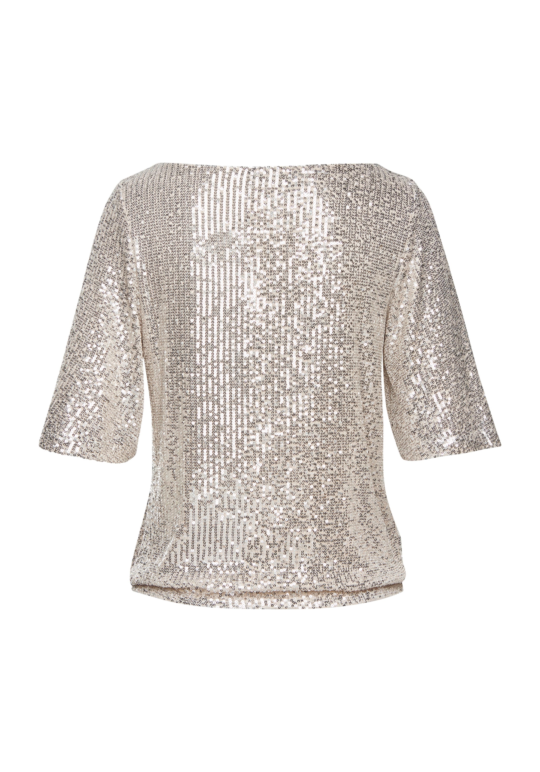 LASCANA Paillettenshirt, mit weiten Ärmeln, festliches Glitzershirt, Partyshirt