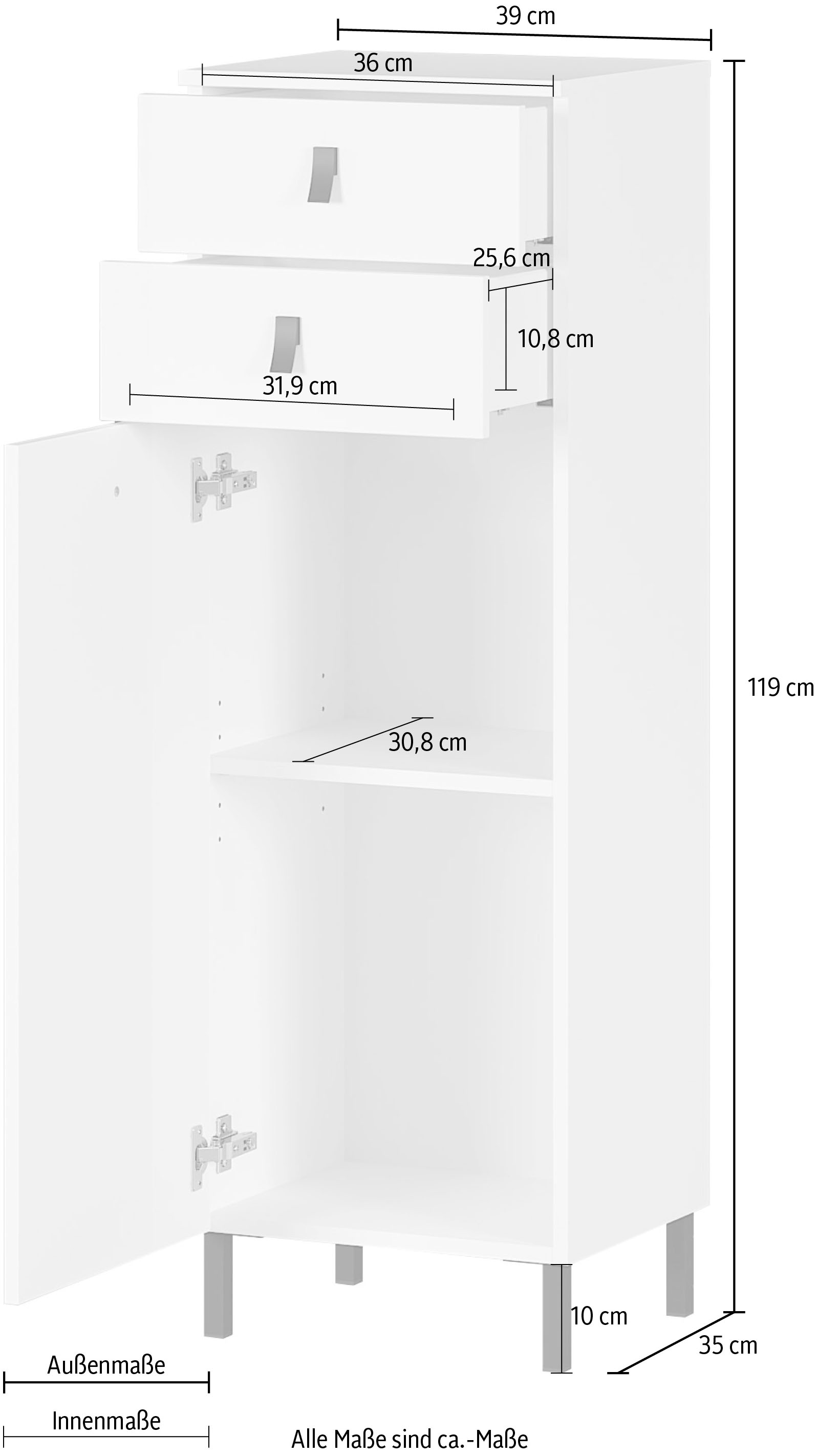 online Jelmoli-Versand Midischrank »GW-Tulsa« | shoppen GERMANIA