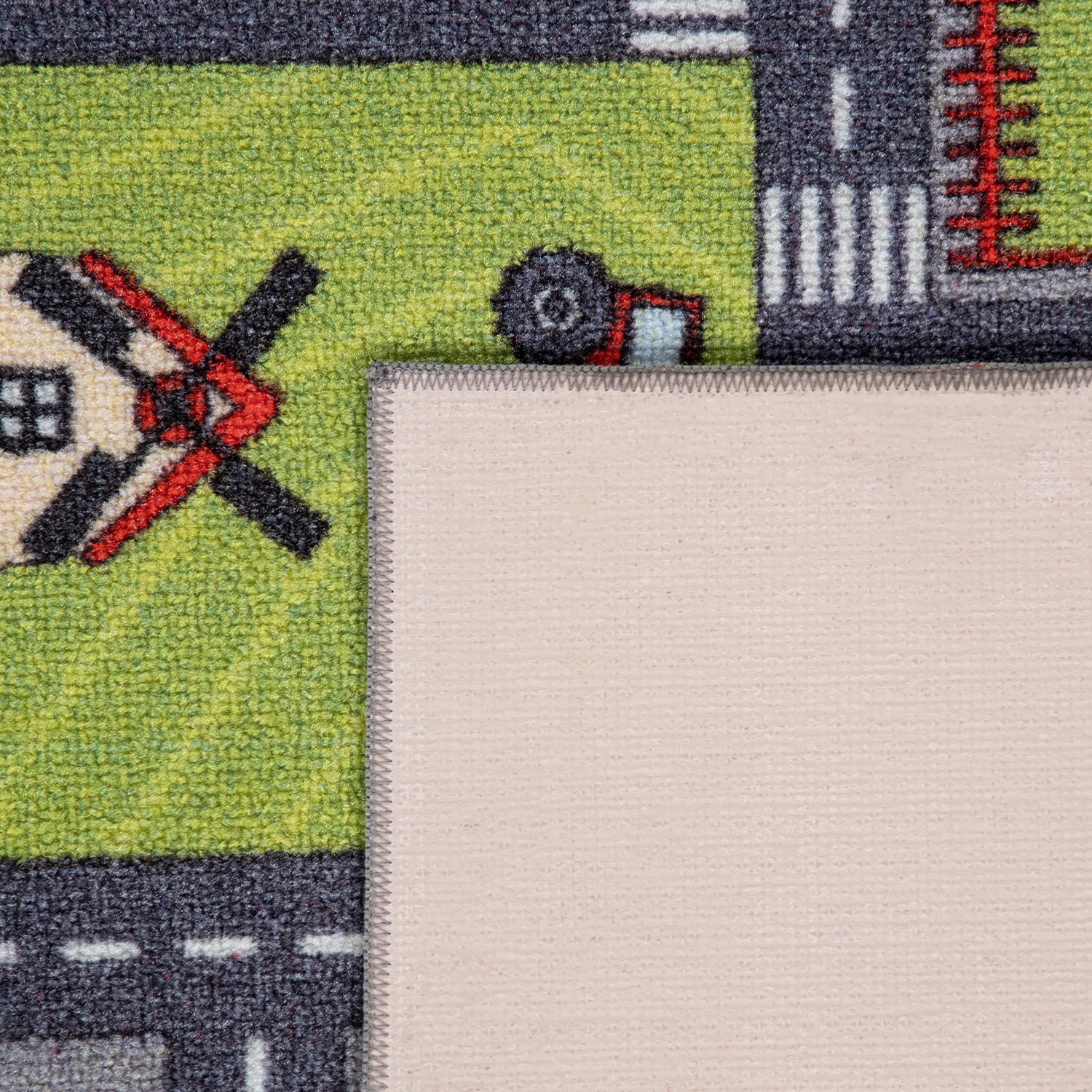 Paco Home Kinderteppich "Bino 577" rechteckig 5 mm Höhe Straßen-Spiel-Teppich, Kinderzimmer