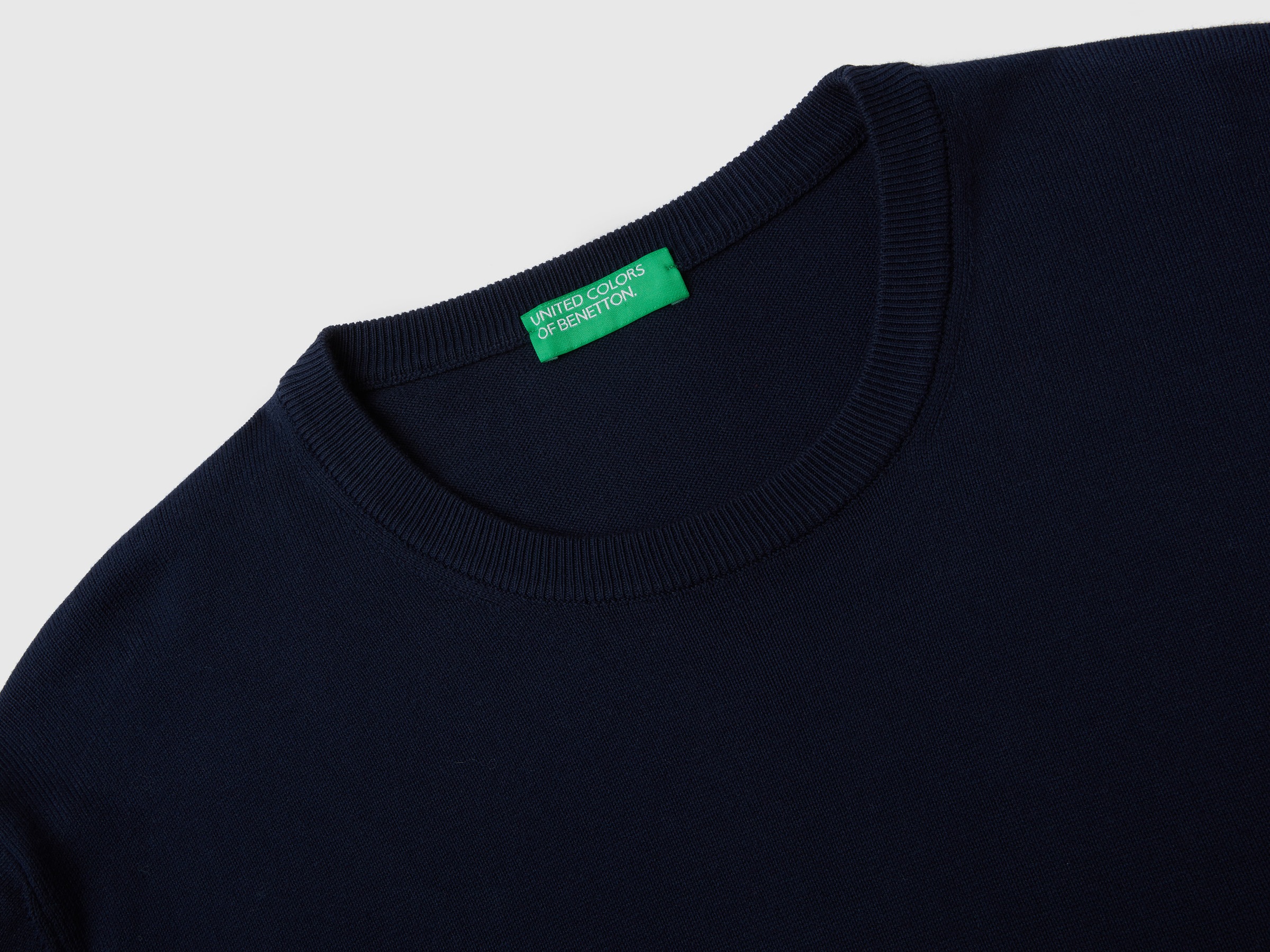 United Colors of Benetton Rundhalspullover, mit Markenlabel