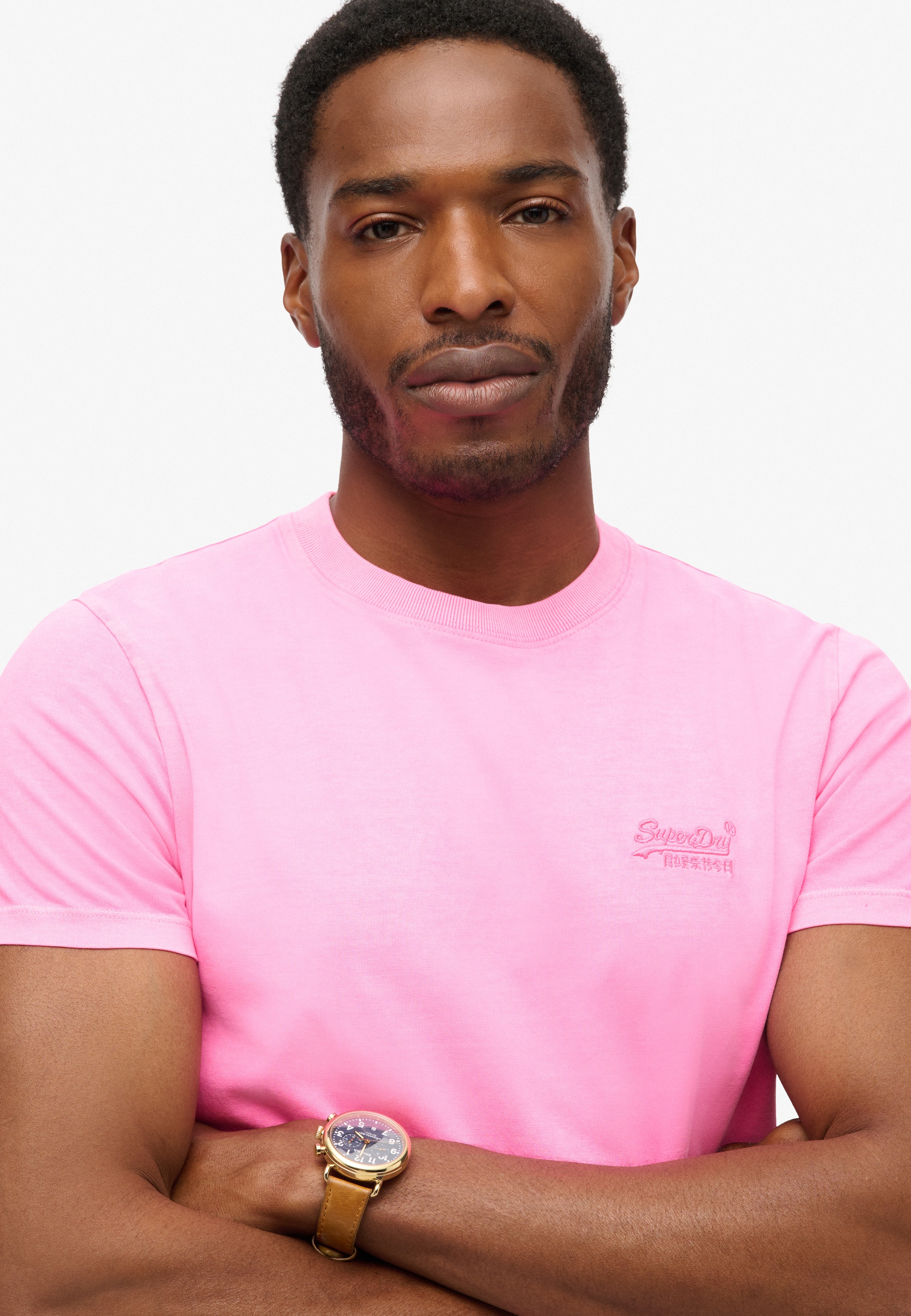 Superdry Rundhalsshirt »ESSENTIAL LOGO EMB NEON TEE«