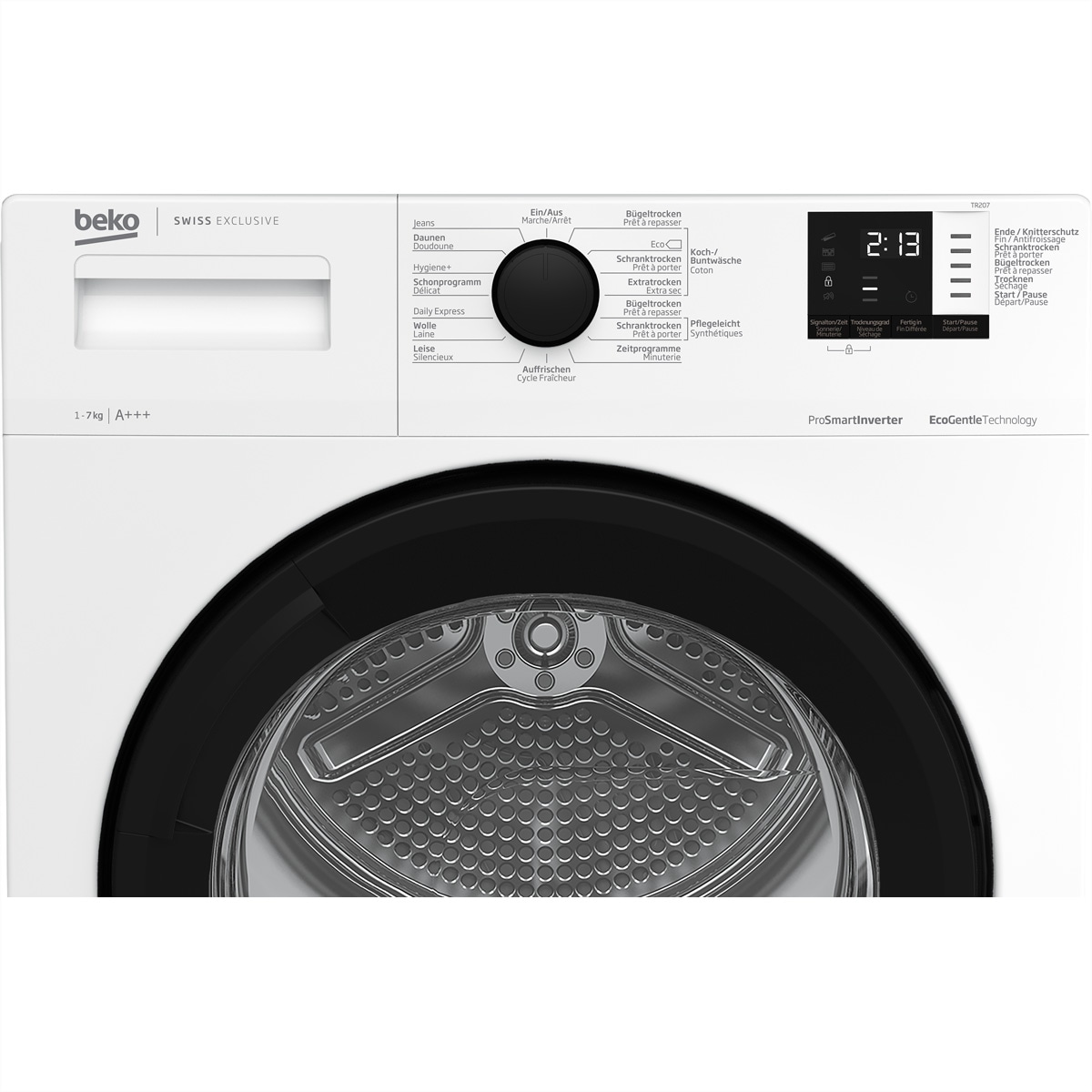 BEKO Wärmepumpentrockner »Beko Wäschetrockner TR207, 7kg, A+++«, 7 kg