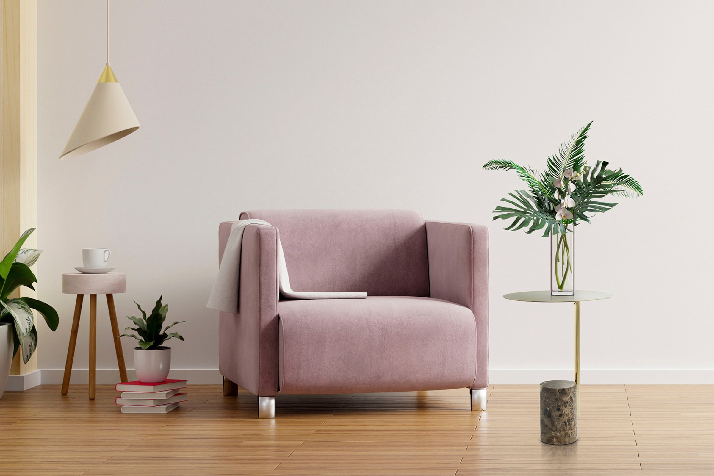 Kayoom Beistelltisch »Rocio, Ausgefallenes Design,Stabiler Marmor-Sockel«, (1 St.), ausgefallenes Gestell, stabiler Marmorfuss, marmorierte Glasplatte