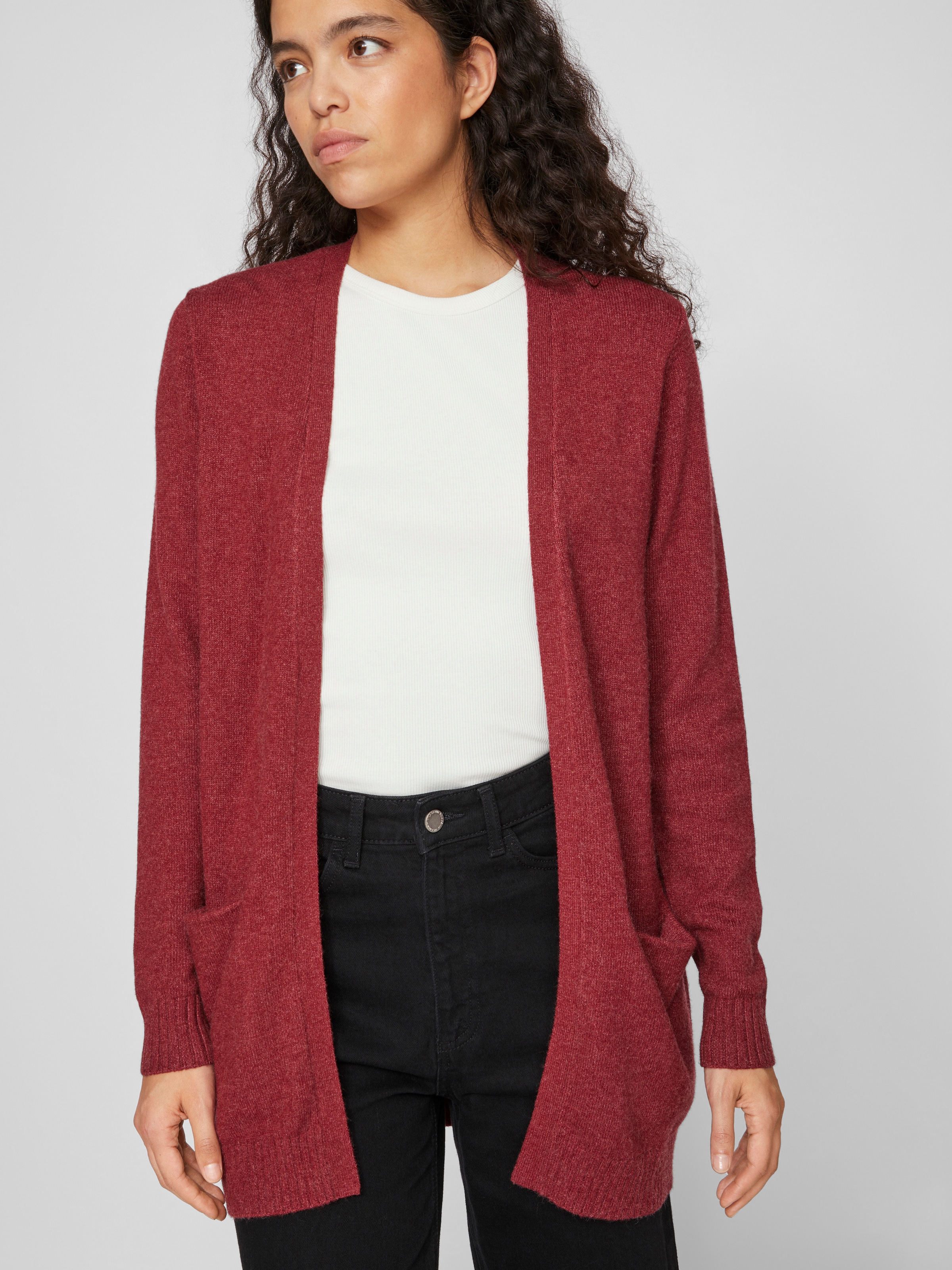 Vila Strickjacke »VIRIL OPEN L/S KNIT CARDIGAN - NOOS«