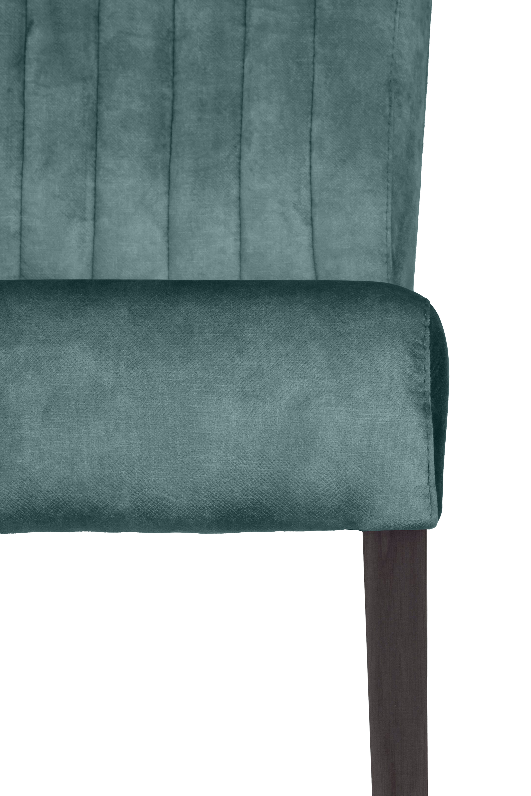 Home affaire 4-Fussstuhl, (Set), 2 St., Samtvelours, vertikale Nähte in der Rückenlehne