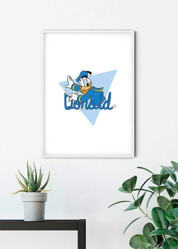 Komar Bild »Donald Duck Triangle«, Disney, (1 St.), Wandbild zur Dekoration im Kinderzimmer - ohne Rahmen