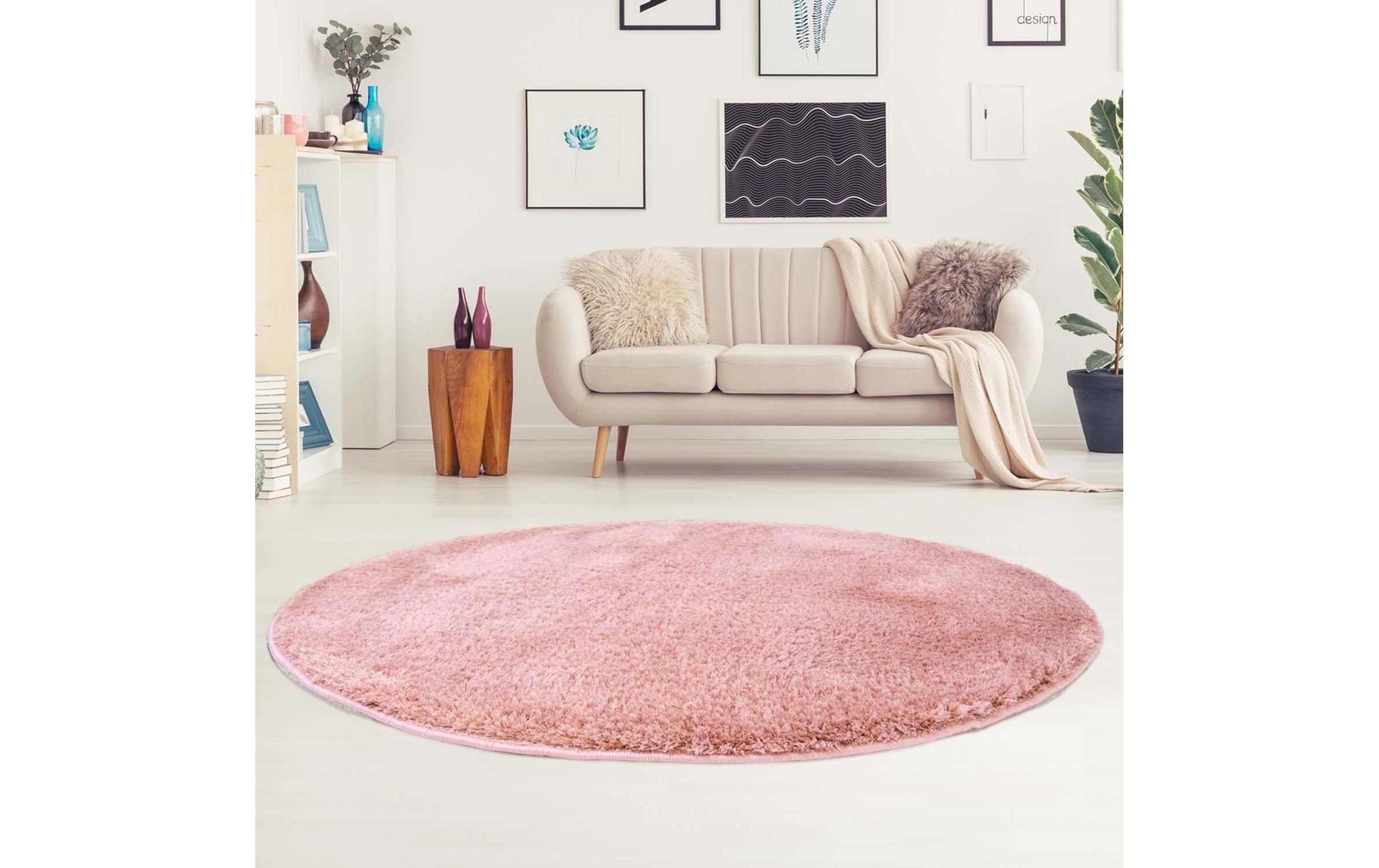 Teppich »MyCarpet Softshine pink«, rund