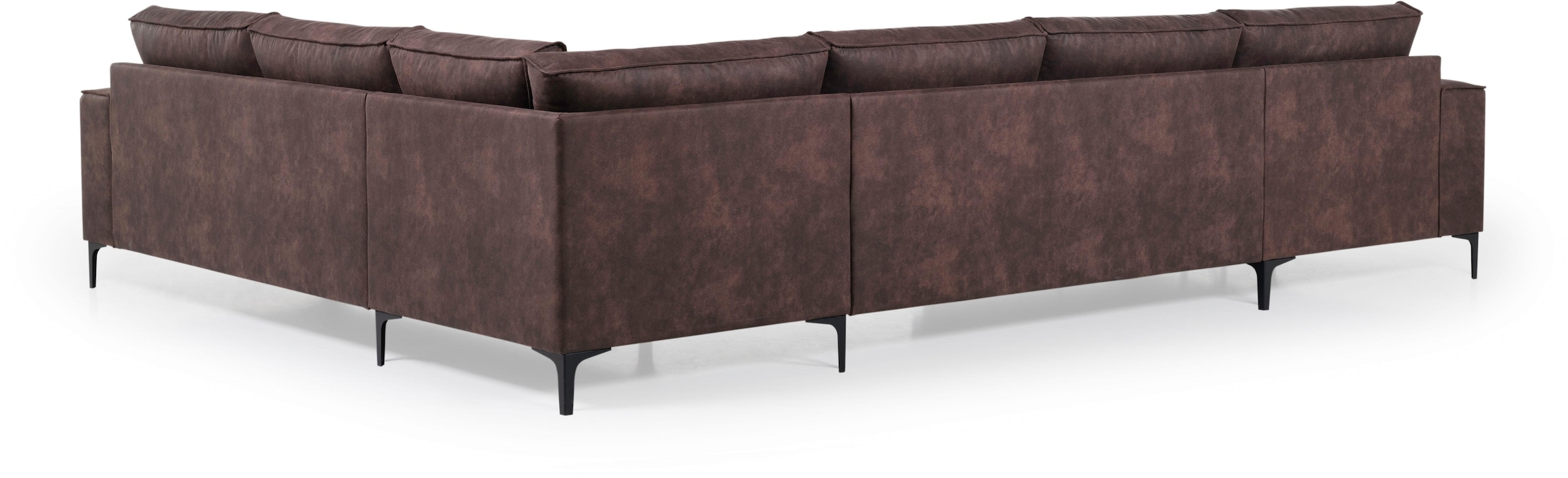 Places of Style Wohnlandschaft »OLAND XXL 342 cm, U-Form,«, im zeitlosem Design und hochwertiger Verabeitung