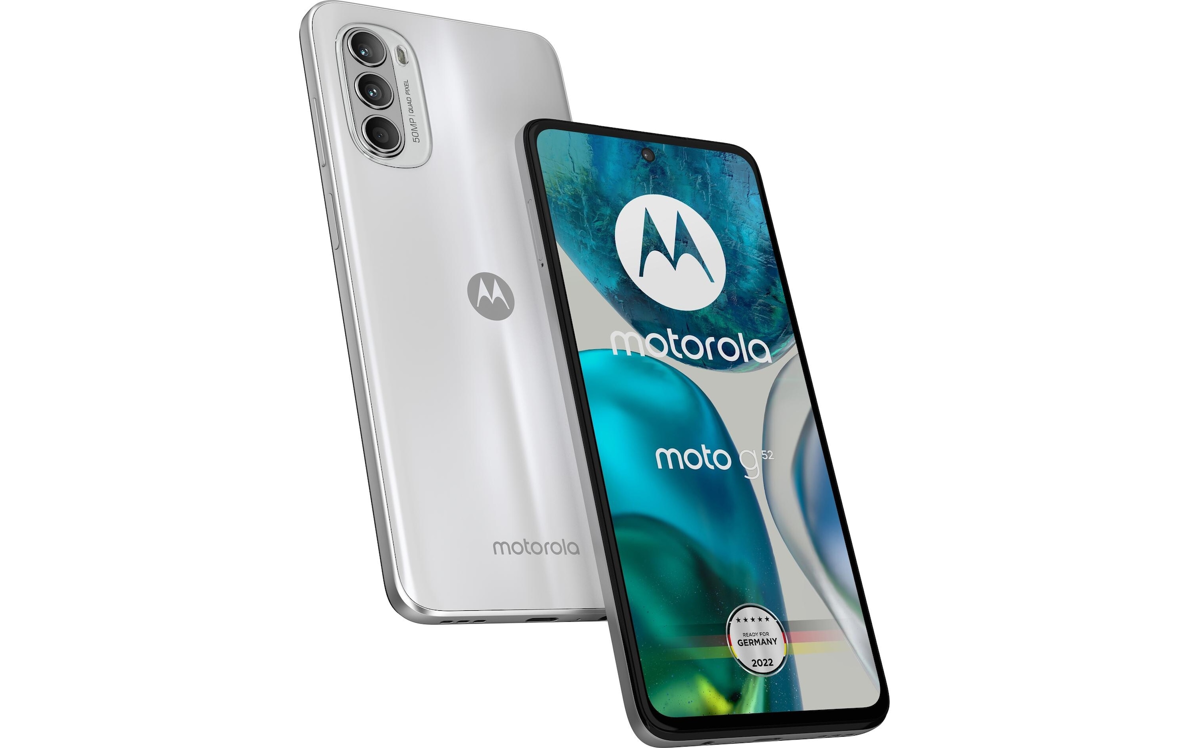 Motorola Smartphone »G52 128 GB Weiss«, Porcelain White
