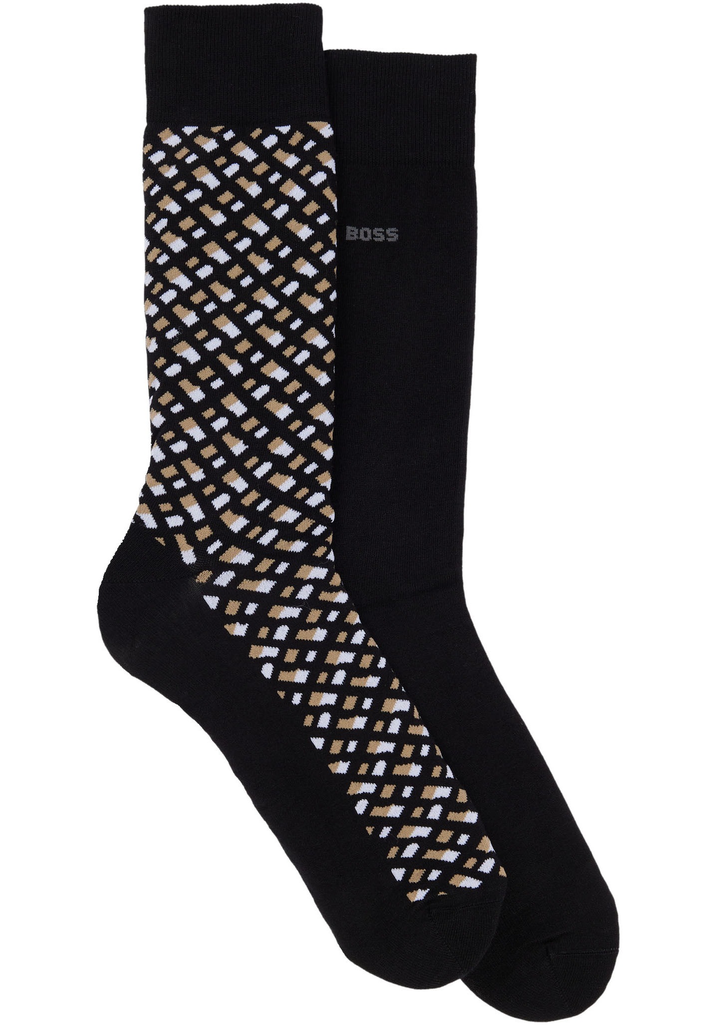 BOSS Socken »2P RS Monogram CC« Packung, 2 Stk. tlg. mit Logo