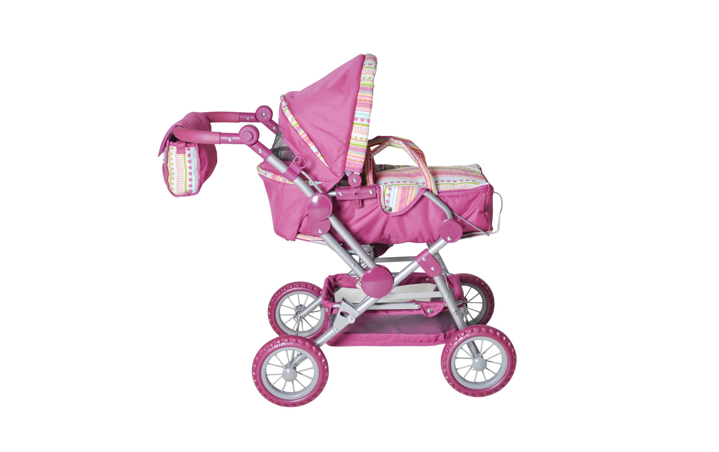 Knorrtoys® Puppenwagen »Twingo S Pink Stripe«