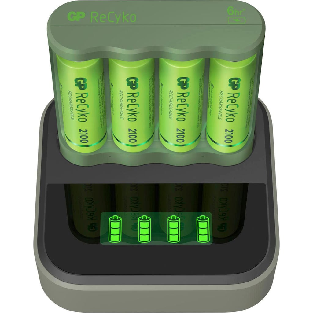 GP Batteries Akku-Ladestation »USB-Akkuladegerät B421 mit Docking Station«