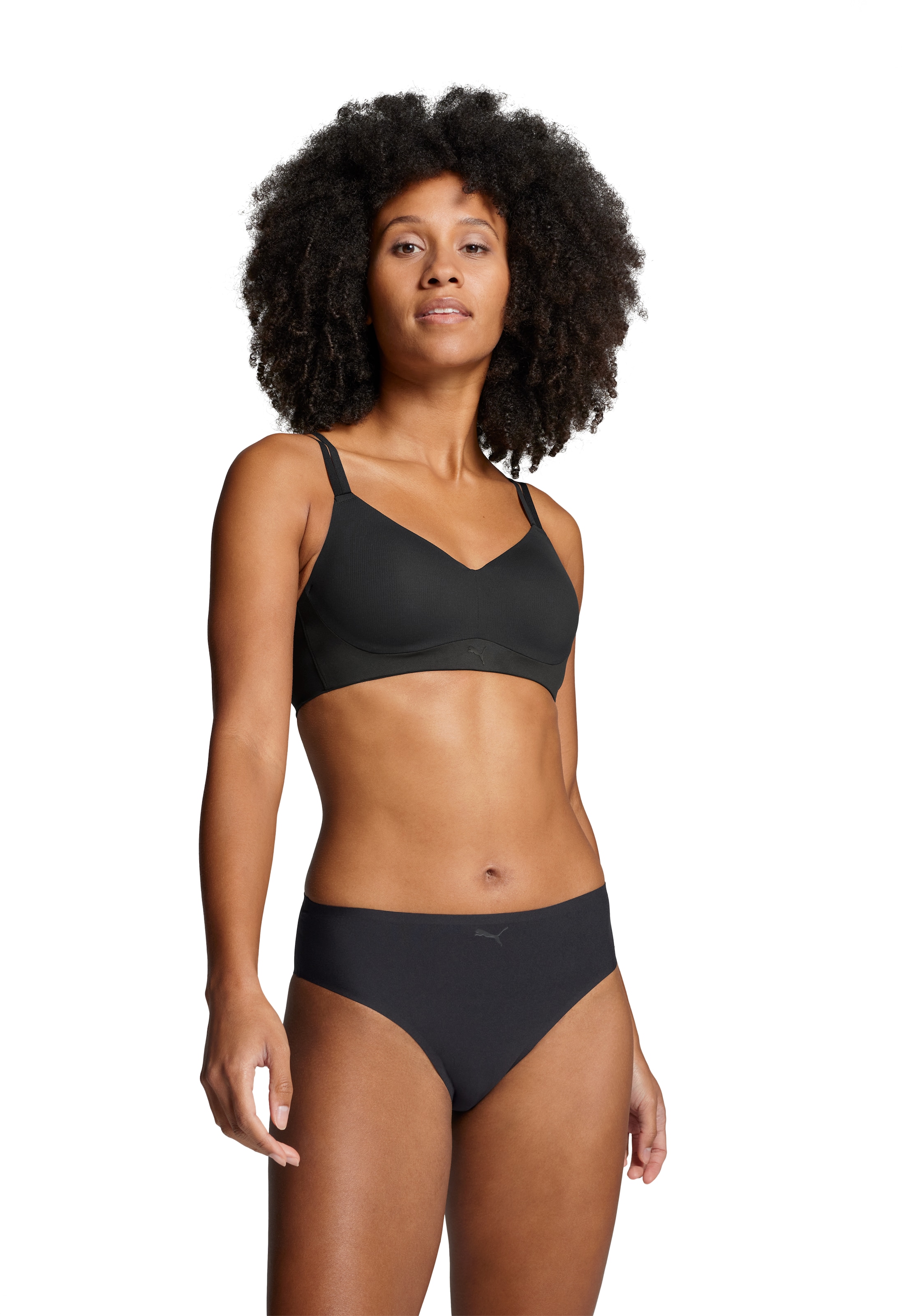 PUMA Bügelloser BH »PUMA WOMEN MEDIUM SUPPORT ACTIVE BRA 1P« mit Soft-Touch Trägern, atmungsaktiv, vorgeformte Cups