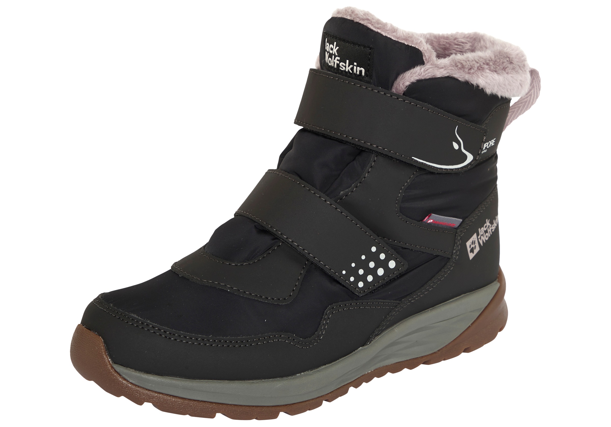 Jack Wolfskin Winterboots »POLAR BEAR-G TEXAPORE MID VC K« Snowboots, Winterstiefel, Winterschuhe, wasserdicht & gefüttert