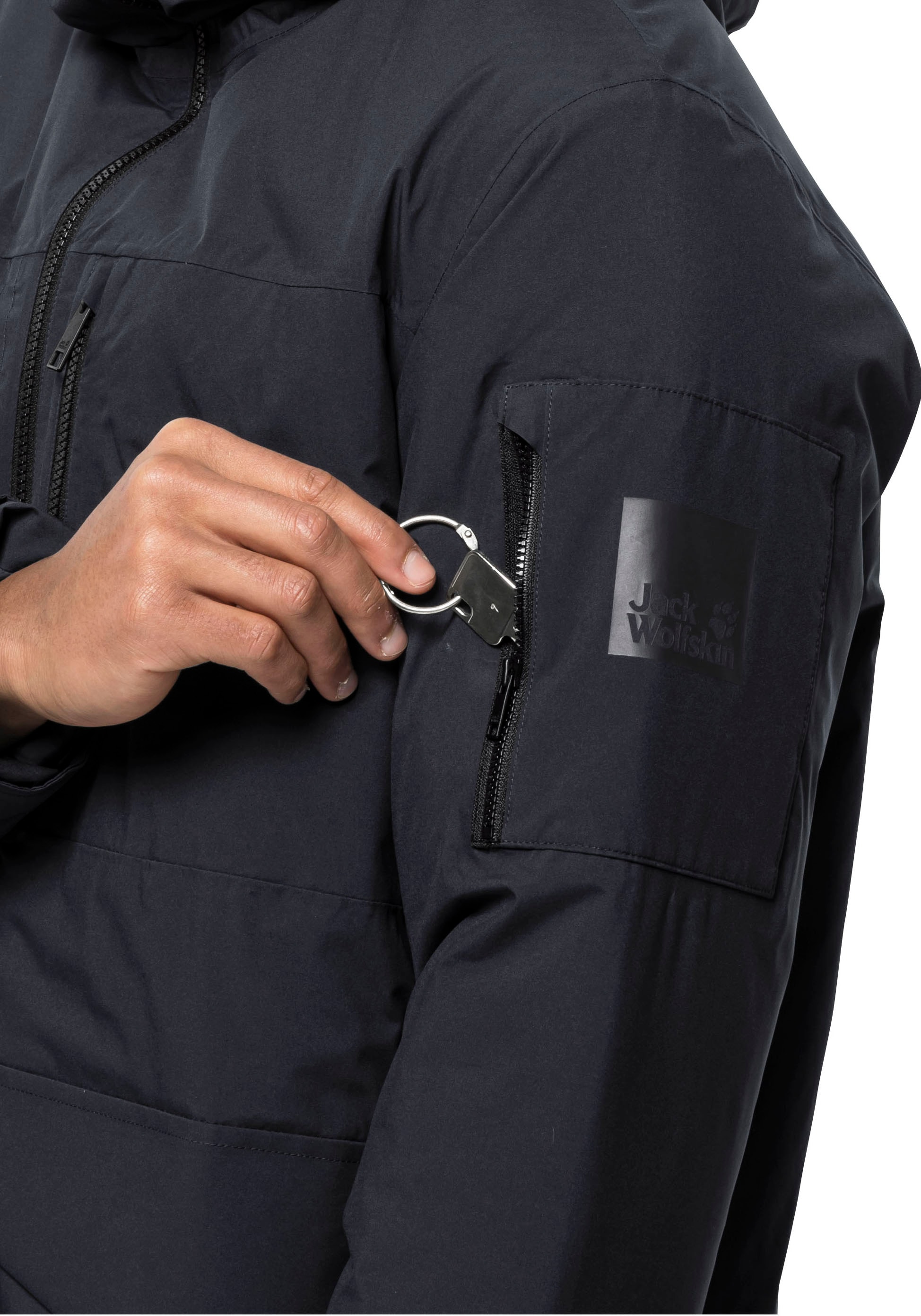 Jack Wolfskin Funktionsparka »KOENIGSBAU«, mit Kapuze, Winterjacke mit Kunstfaserfüllung