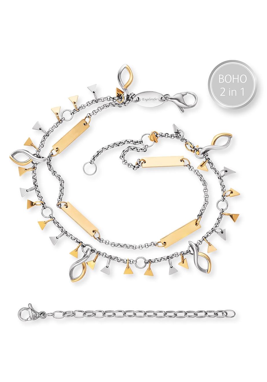 Engelsrufer Fusskette »BOHO Triangle Bicolor, ERBS-TRIANGLE«