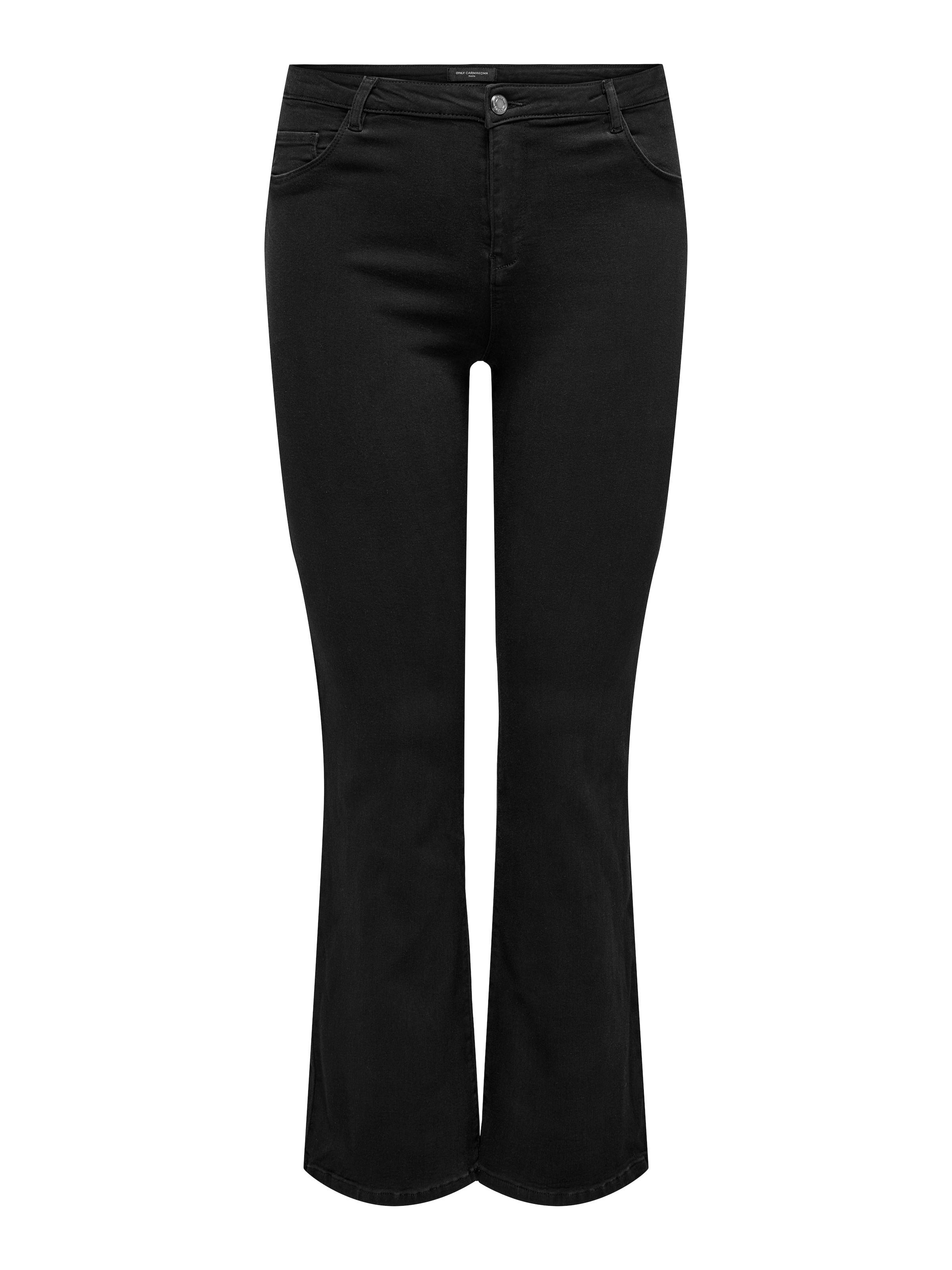 ONLY CARMAKOMA Bootcut-Jeans »CARTHUNDER LIFE MID PUSH UP FLARED DNM«