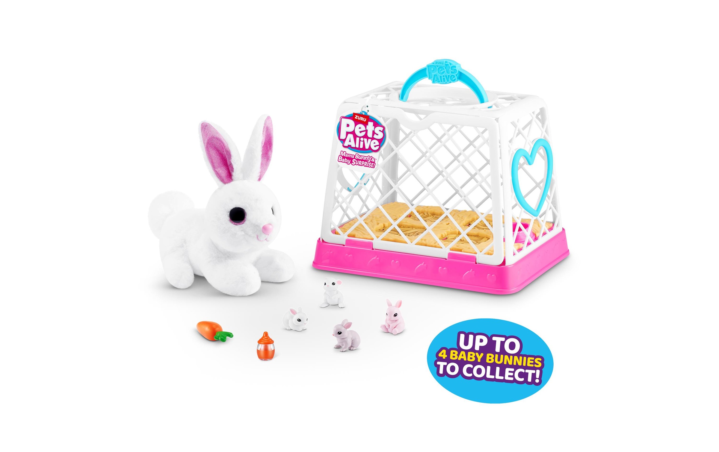 ZURU Plüschfigur »Alive Mama Bunny and Baby Surprise assortiert«