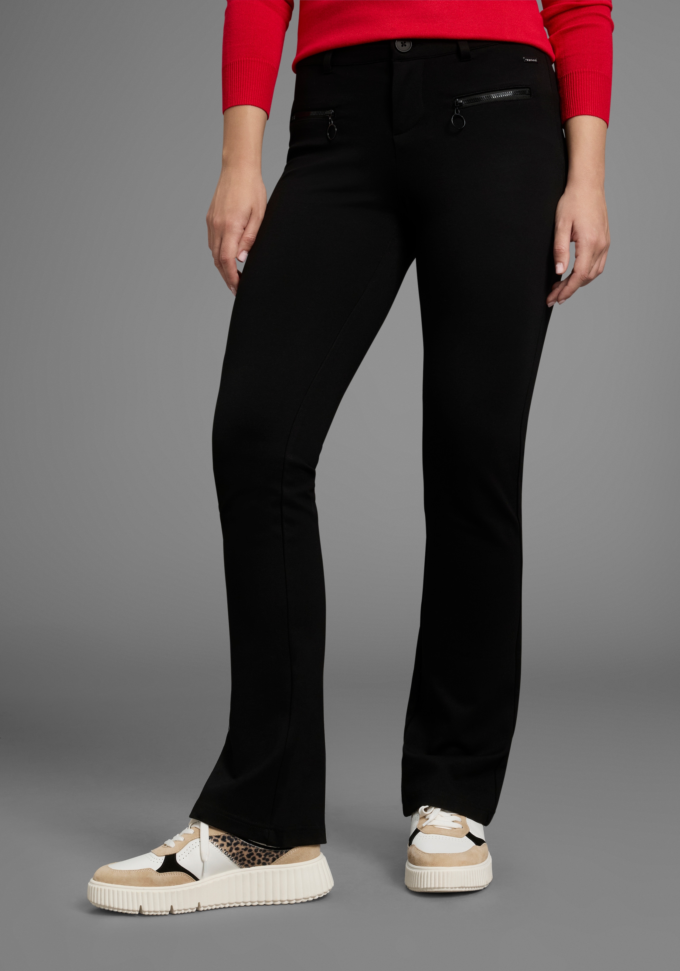 Bruno Banani Schlaghose, Reissverschluss-Detail - NEUE KOLLEKTION