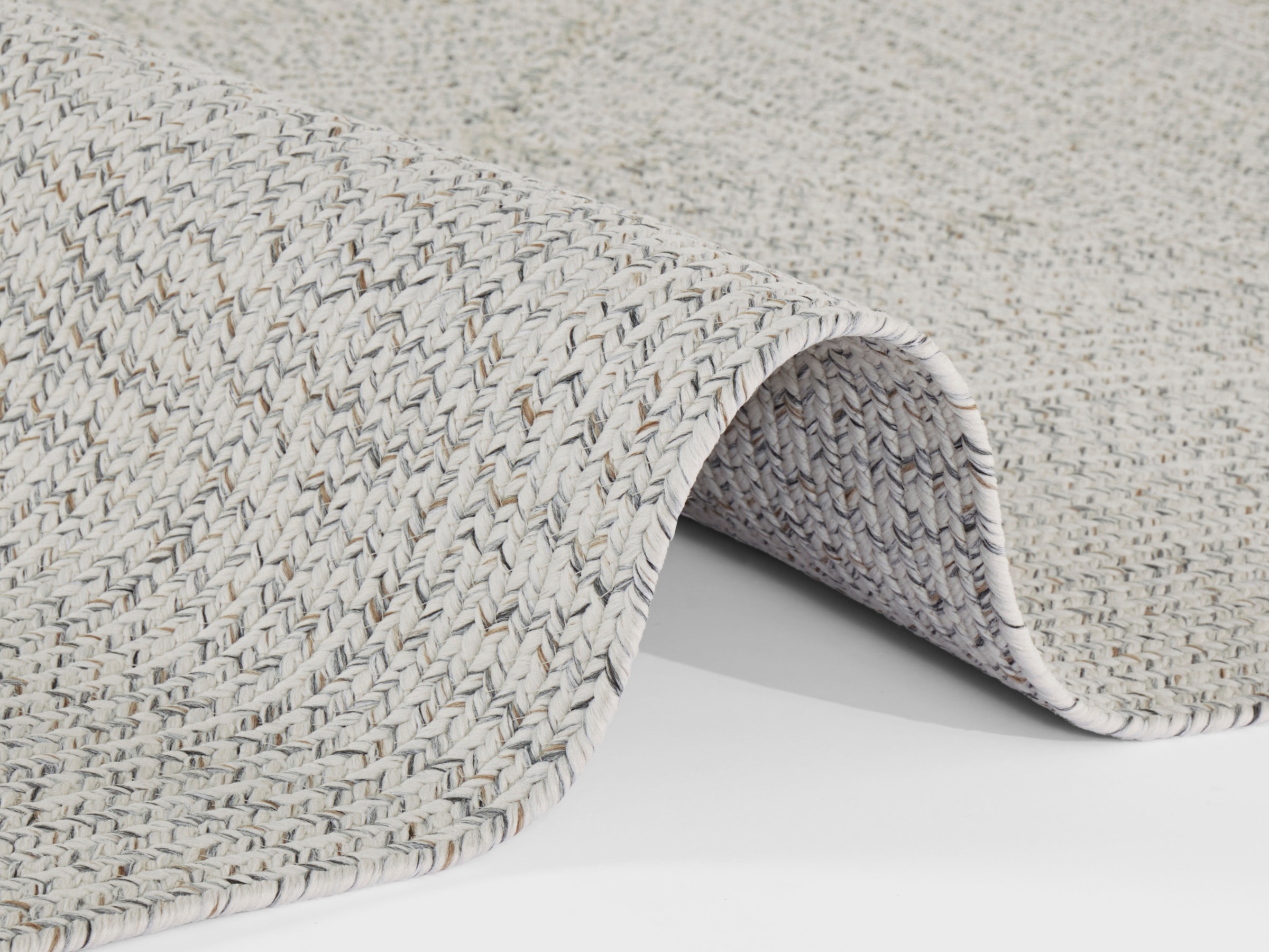 NORTHRUGS Teppich »Trenzado«, rechteckig, 10 mm Höhe, In- & Outdoor, Handmade-Look, Läufer, Wetterfest, Balkon, Wohnzimmer