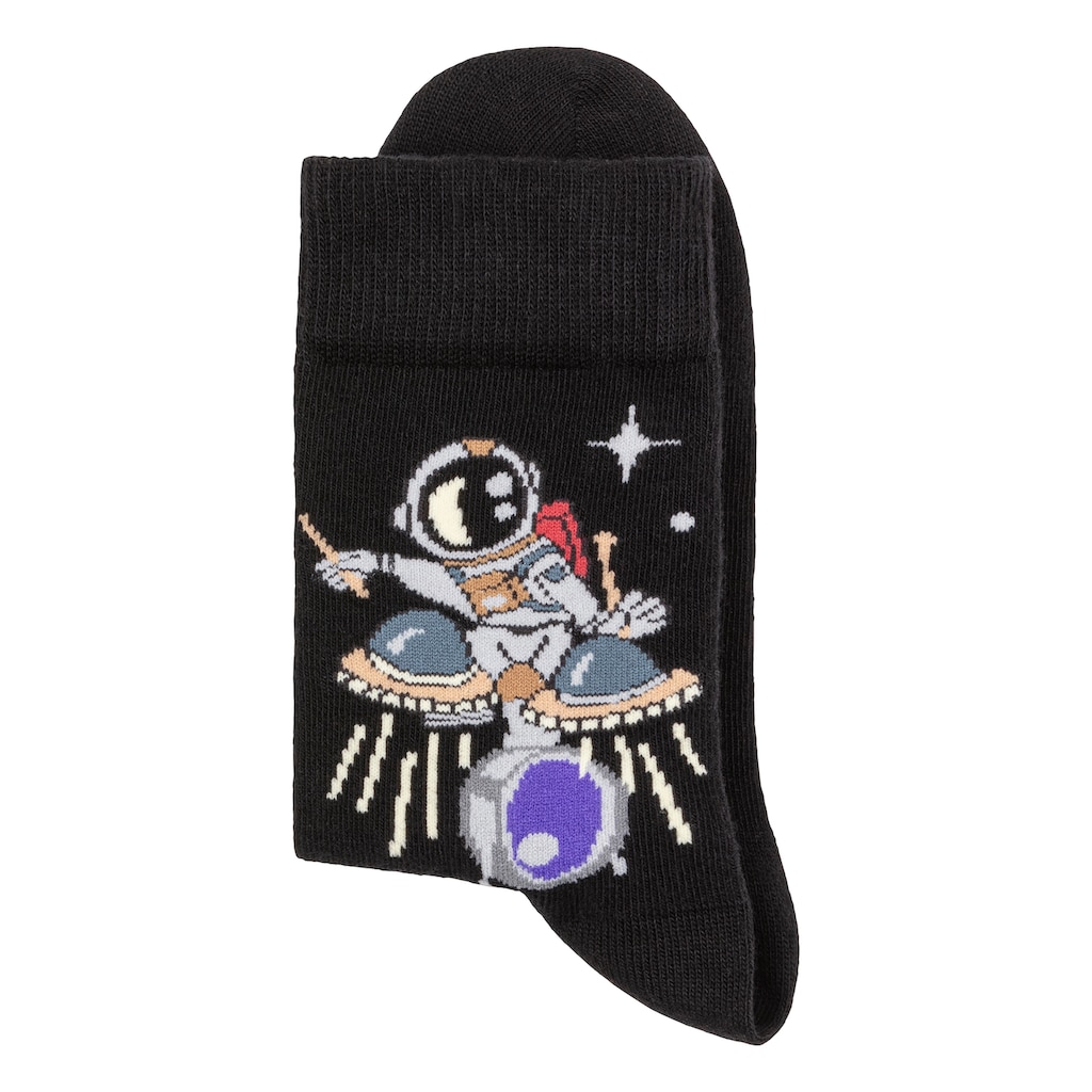 H.I.S Socken, (Packung, 5 Paar), mit Astronaut-Motiven
