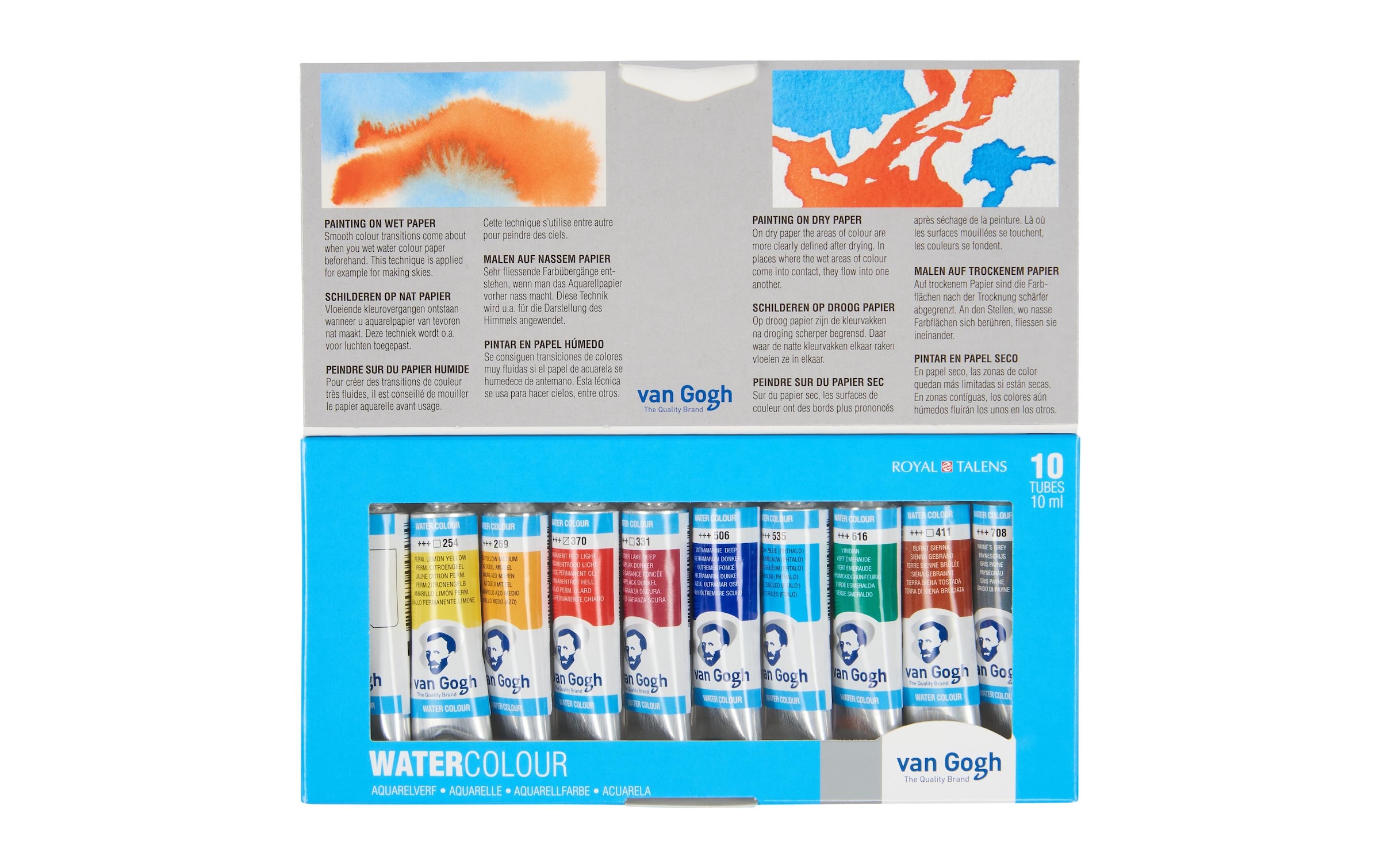 Aquarellfarbe »Van Gogh Basis-Set, 10 ml, Mehrfarbig«